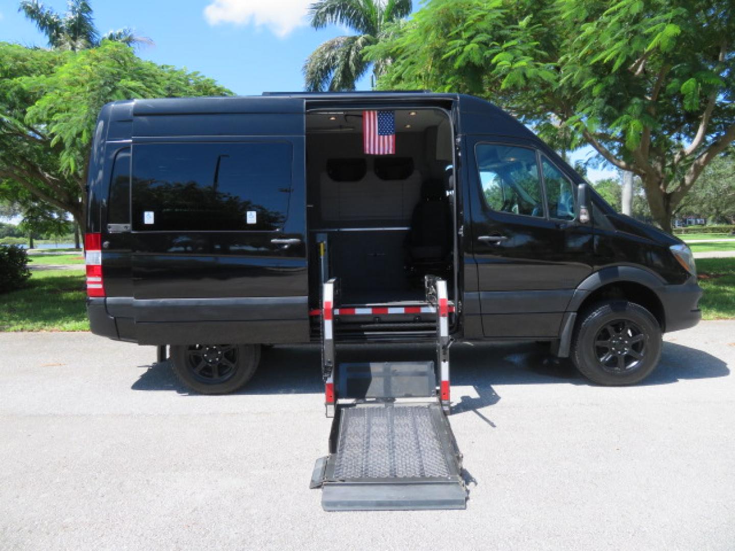 2017 Mercedes-Benz Sprinter 2500 Passenger Van 144-in. WB (WD4FE7CD2HP) with an 3.0L V6 DOHC 24V TURBO DIESEL engine, 7A transmission, located at 4301 Oak Circle #19, Boca Raton, FL, 33431, (954) 561-2499, 26.388861, -80.084038 - You are looking at a Gorgeous 2017 Mercedes Sprinter 2500 Diesel 4x4 High Roof Handicap Wheelchair Conversion Van with: Tourig Adventure Van Conversion, 16K Original Miles, Power Side Entry Braunability Millennium Series Wheelchair Lift, Remote Control Power Sliding Door, Q Straint Tie Downs in the - Photo#130