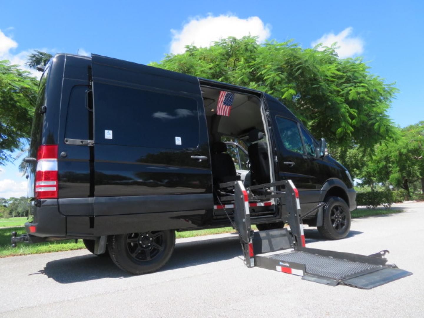 2017 Mercedes-Benz Sprinter 2500 Passenger Van 144-in. WB (WD4FE7CD2HP) with an 3.0L V6 DOHC 24V TURBO DIESEL engine, 7A transmission, located at 4301 Oak Circle #19, Boca Raton, FL, 33431, (954) 561-2499, 26.388861, -80.084038 - You are looking at a Gorgeous 2017 Mercedes Sprinter 2500 Diesel 4x4 High Roof Handicap Wheelchair Conversion Van with: Tourig Adventure Van Conversion, 16K Original Miles, Power Side Entry Braunability Millennium Series Wheelchair Lift, Remote Control Power Sliding Door, Q Straint Tie Downs in the - Photo#131