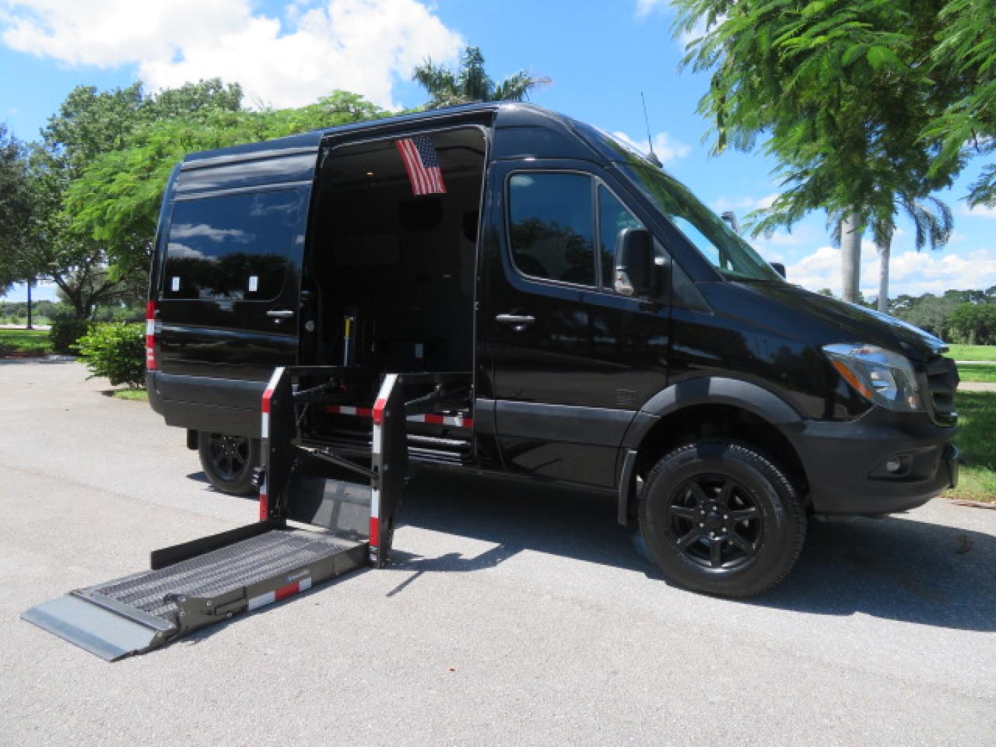 2017 Mercedes-Benz Sprinter 2500 Passenger Van 144-in. WB (WD4FE7CD2HP) with an 3.0L V6 DOHC 24V TURBO DIESEL engine, 7A transmission, located at 4301 Oak Circle #19, Boca Raton, FL, 33431, (954) 561-2499, 26.388861, -80.084038 - You are looking at a Gorgeous 2017 Mercedes Sprinter 2500 Diesel 4x4 High Roof Handicap Wheelchair Conversion Van with: Tourig Adventure Van Conversion, 16K Original Miles, Power Side Entry Braunability Millennium Series Wheelchair Lift, Remote Control Power Sliding Door, Q Straint Tie Downs in the - Photo#134