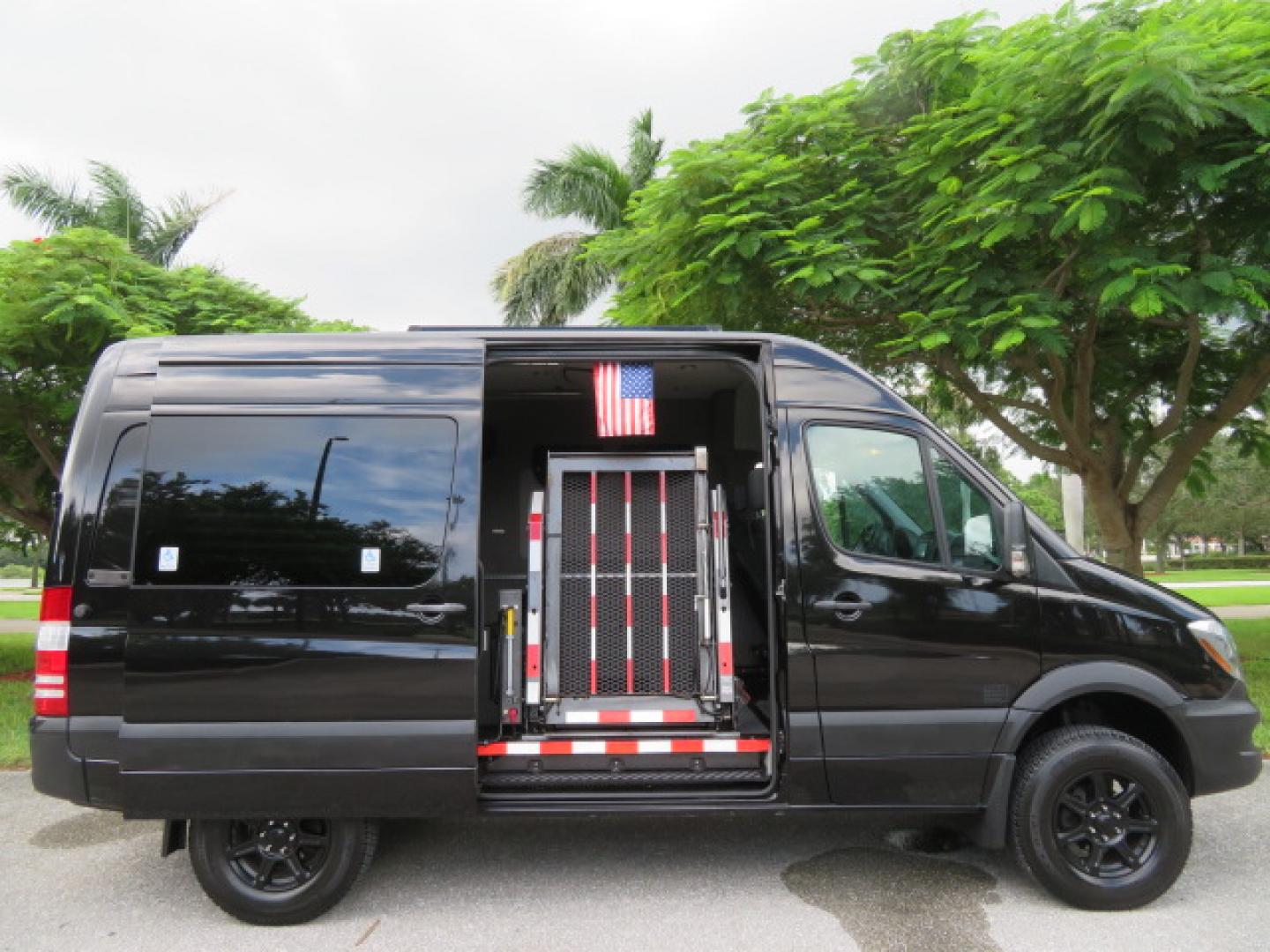 2017 Mercedes-Benz Sprinter 2500 Passenger Van 144-in. WB (WD4FE7CD2HP) with an 3.0L V6 DOHC 24V TURBO DIESEL engine, 7A transmission, located at 4301 Oak Circle #19, Boca Raton, FL, 33431, (954) 561-2499, 26.388861, -80.084038 - You are looking at a Gorgeous 2017 Mercedes Sprinter 2500 Diesel 4x4 High Roof Handicap Wheelchair Conversion Van with: Tourig Adventure Van Conversion, 16K Original Miles, Power Side Entry Braunability Millennium Series Wheelchair Lift, Remote Control Power Sliding Door, Q Straint Tie Downs in the - Photo#44