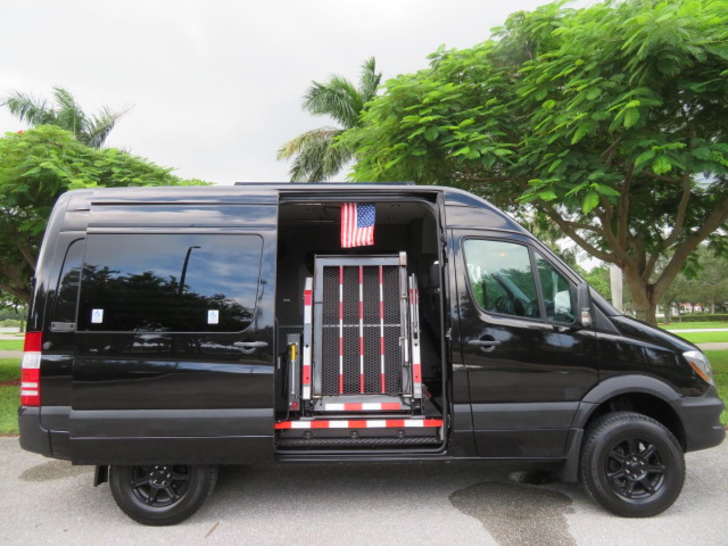 2017 Mercedes-Benz Sprinter 2500 Passenger Van 144-in. WB (WD4FE7CD2HP) with an 3.0L V6 DOHC 24V TURBO DIESEL engine, 7A transmission, located at 4301 Oak Circle #19, Boca Raton, FL, 33431, (954) 561-2499, 26.388861, -80.084038 - You are looking at a Gorgeous 2017 Mercedes Sprinter 2500 Diesel 4x4 High Roof Handicap Wheelchair Conversion Van with: Tourig Adventure Van Conversion, 16K Original Miles, Power Side Entry Braunability Millennium Series Wheelchair Lift, Remote Control Power Sliding Door, Q Straint Tie Downs in the - Photo#45