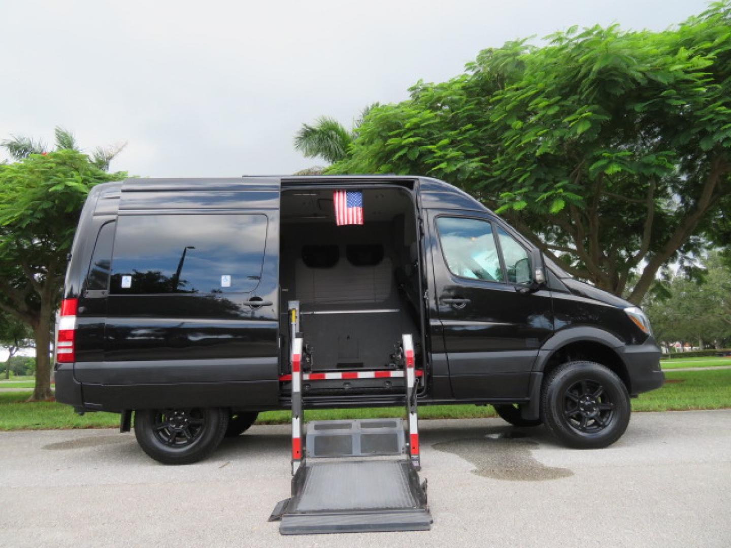 2017 Mercedes-Benz Sprinter 2500 Passenger Van 144-in. WB (WD4FE7CD2HP) with an 3.0L V6 DOHC 24V TURBO DIESEL engine, 7A transmission, located at 4301 Oak Circle #19, Boca Raton, FL, 33431, (954) 561-2499, 26.388861, -80.084038 - You are looking at a Gorgeous 2017 Mercedes Sprinter 2500 Diesel 4x4 High Roof Handicap Wheelchair Conversion Van with: Tourig Adventure Van Conversion, 16K Original Miles, Power Side Entry Braunability Millennium Series Wheelchair Lift, Remote Control Power Sliding Door, Q Straint Tie Downs in the - Photo#48