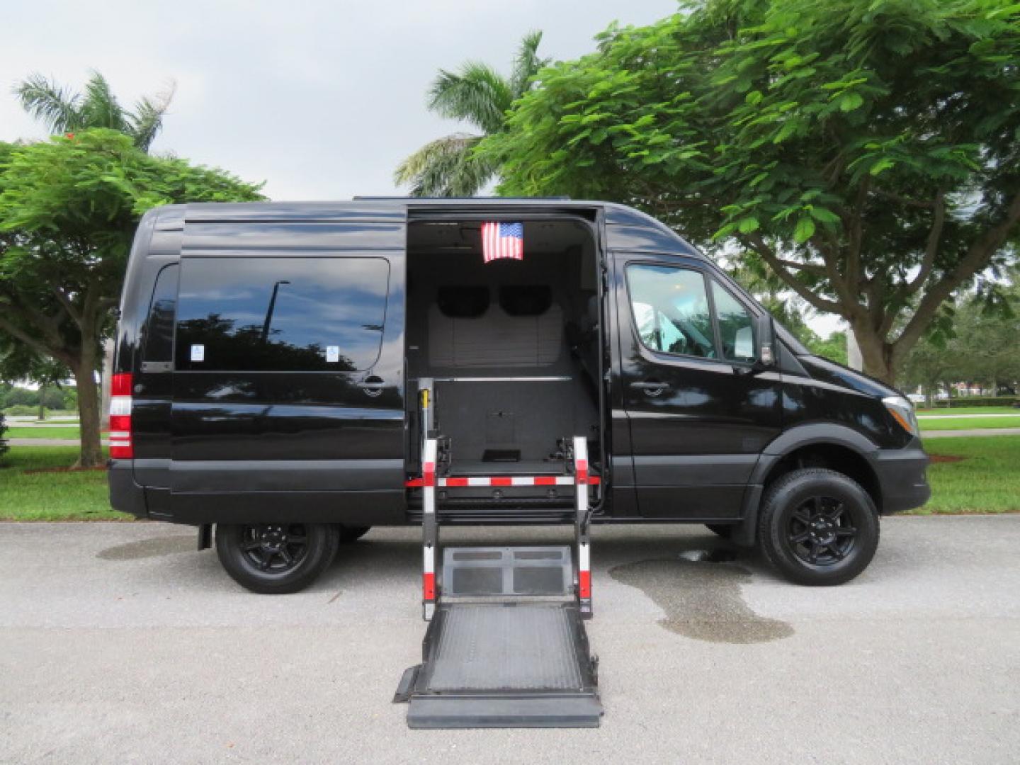 2017 Mercedes-Benz Sprinter 2500 Passenger Van 144-in. WB (WD4FE7CD2HP) with an 3.0L V6 DOHC 24V TURBO DIESEL engine, 7A transmission, located at 4301 Oak Circle #19, Boca Raton, FL, 33431, (954) 561-2499, 26.388861, -80.084038 - You are looking at a Gorgeous 2017 Mercedes Sprinter 2500 Diesel 4x4 High Roof Handicap Wheelchair Conversion Van with: Tourig Adventure Van Conversion, 16K Original Miles, Power Side Entry Braunability Millennium Series Wheelchair Lift, Remote Control Power Sliding Door, Q Straint Tie Downs in the - Photo#49