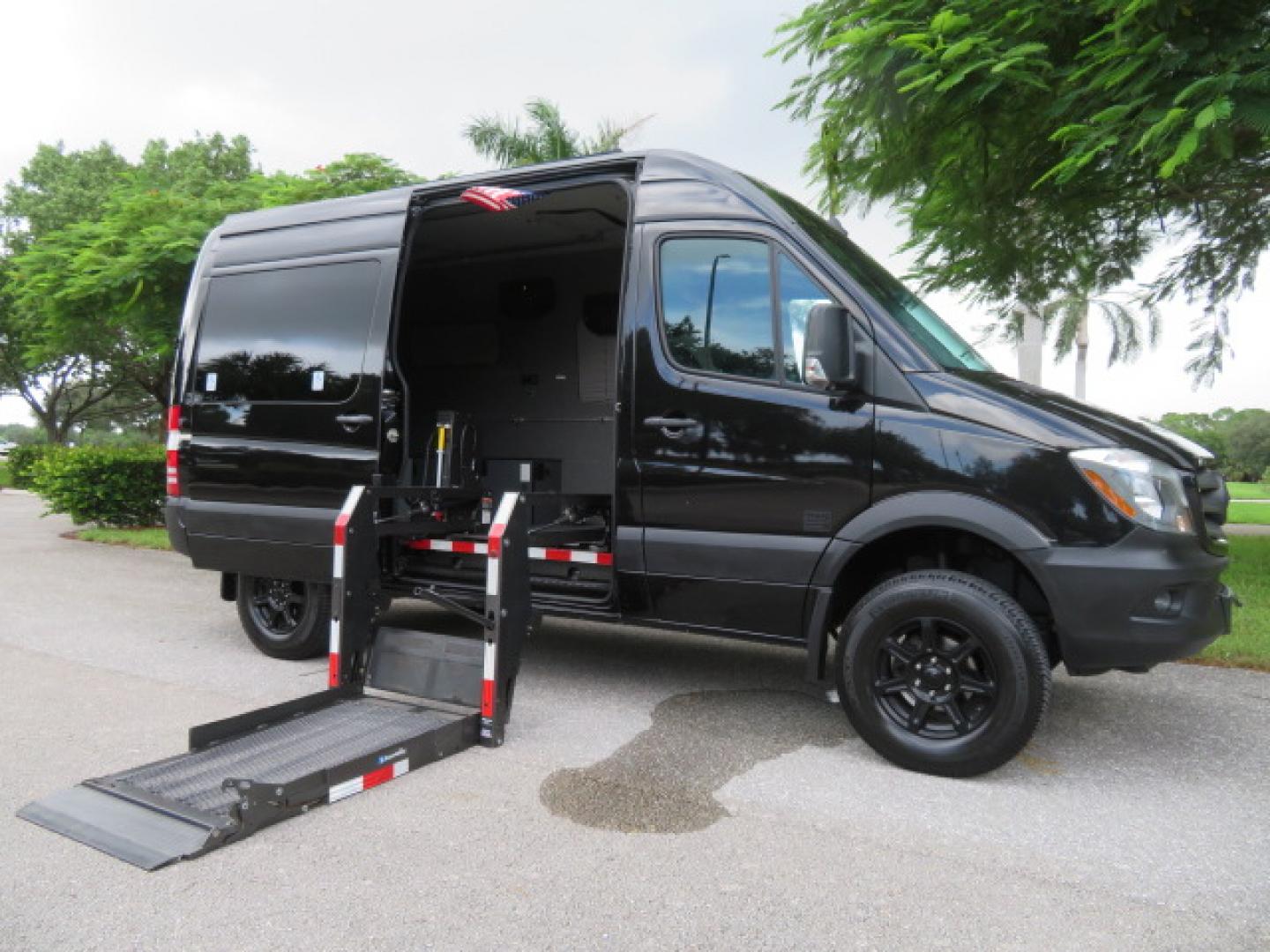 2017 Mercedes-Benz Sprinter 2500 Passenger Van 144-in. WB (WD4FE7CD2HP) with an 3.0L V6 DOHC 24V TURBO DIESEL engine, 7A transmission, located at 4301 Oak Circle #19, Boca Raton, FL, 33431, (954) 561-2499, 26.388861, -80.084038 - You are looking at a Gorgeous 2017 Mercedes Sprinter 2500 Diesel 4x4 High Roof Handicap Wheelchair Conversion Van with: Tourig Adventure Van Conversion, 16K Original Miles, Power Side Entry Braunability Millennium Series Wheelchair Lift, Remote Control Power Sliding Door, Q Straint Tie Downs in the - Photo#51