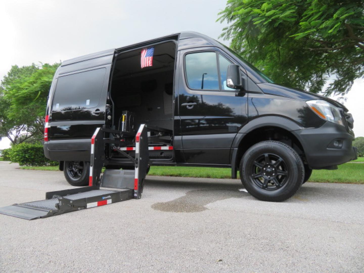 2017 Mercedes-Benz Sprinter 2500 Passenger Van 144-in. WB (WD4FE7CD2HP) with an 3.0L V6 DOHC 24V TURBO DIESEL engine, 7A transmission, located at 4301 Oak Circle #19, Boca Raton, FL, 33431, (954) 561-2499, 26.388861, -80.084038 - You are looking at a Gorgeous 2017 Mercedes Sprinter 2500 Diesel 4x4 High Roof Handicap Wheelchair Conversion Van with: Tourig Adventure Van Conversion, 16K Original Miles, Power Side Entry Braunability Millennium Series Wheelchair Lift, Remote Control Power Sliding Door, Q Straint Tie Downs in the - Photo#53