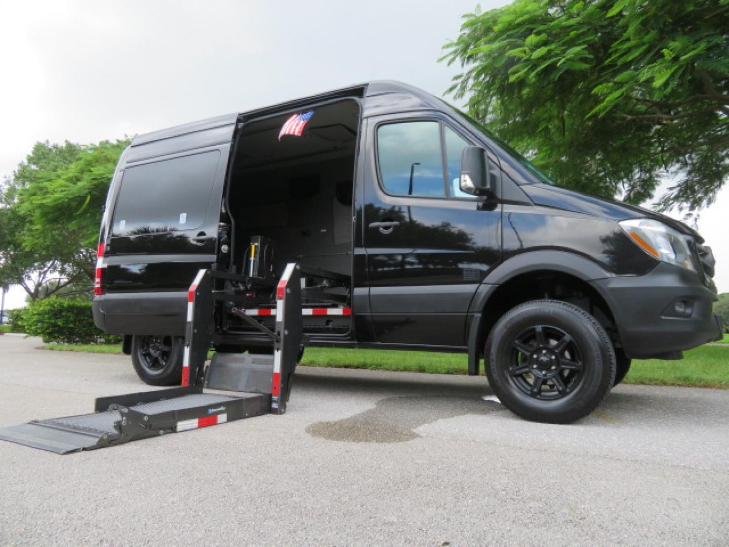 2017 Mercedes-Benz Sprinter 2500 Passenger Van 144-in. WB (WD4FE7CD2HP) with an 3.0L V6 DOHC 24V TURBO DIESEL engine, 7A transmission, located at 4301 Oak Circle #19, Boca Raton, FL, 33431, (954) 561-2499, 26.388861, -80.084038 - You are looking at a Gorgeous 2017 Mercedes Sprinter 2500 Diesel 4x4 High Roof Handicap Wheelchair Conversion Van with: Tourig Adventure Van Conversion, 16K Original Miles, Power Side Entry Braunability Millennium Series Wheelchair Lift, Remote Control Power Sliding Door, Q Straint Tie Downs in the - Photo#52