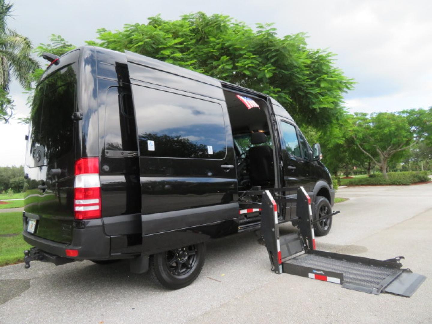 2017 Mercedes-Benz Sprinter 2500 Passenger Van 144-in. WB (WD4FE7CD2HP) with an 3.0L V6 DOHC 24V TURBO DIESEL engine, 7A transmission, located at 4301 Oak Circle #19, Boca Raton, FL, 33431, (954) 561-2499, 26.388861, -80.084038 - You are looking at a Gorgeous 2017 Mercedes Sprinter 2500 Diesel 4x4 High Roof Handicap Wheelchair Conversion Van with: Tourig Adventure Van Conversion, 16K Original Miles, Power Side Entry Braunability Millennium Series Wheelchair Lift, Remote Control Power Sliding Door, Q Straint Tie Downs in the - Photo#54