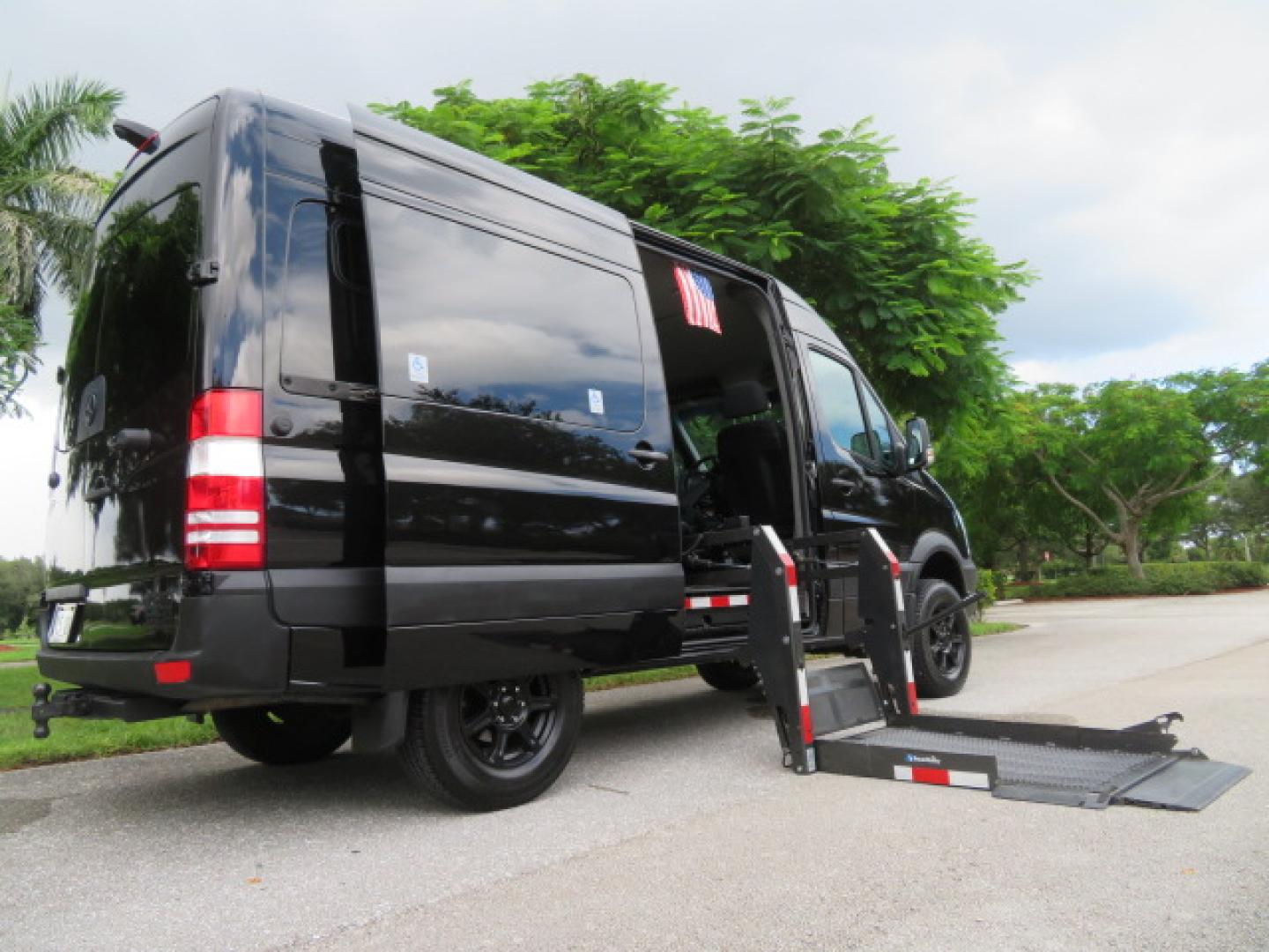 2017 Mercedes-Benz Sprinter 2500 Passenger Van 144-in. WB (WD4FE7CD2HP) with an 3.0L V6 DOHC 24V TURBO DIESEL engine, 7A transmission, located at 4301 Oak Circle #19, Boca Raton, FL, 33431, (954) 561-2499, 26.388861, -80.084038 - You are looking at a Gorgeous 2017 Mercedes Sprinter 2500 Diesel 4x4 High Roof Handicap Wheelchair Conversion Van with: Tourig Adventure Van Conversion, 16K Original Miles, Power Side Entry Braunability Millennium Series Wheelchair Lift, Remote Control Power Sliding Door, Q Straint Tie Downs in the - Photo#56