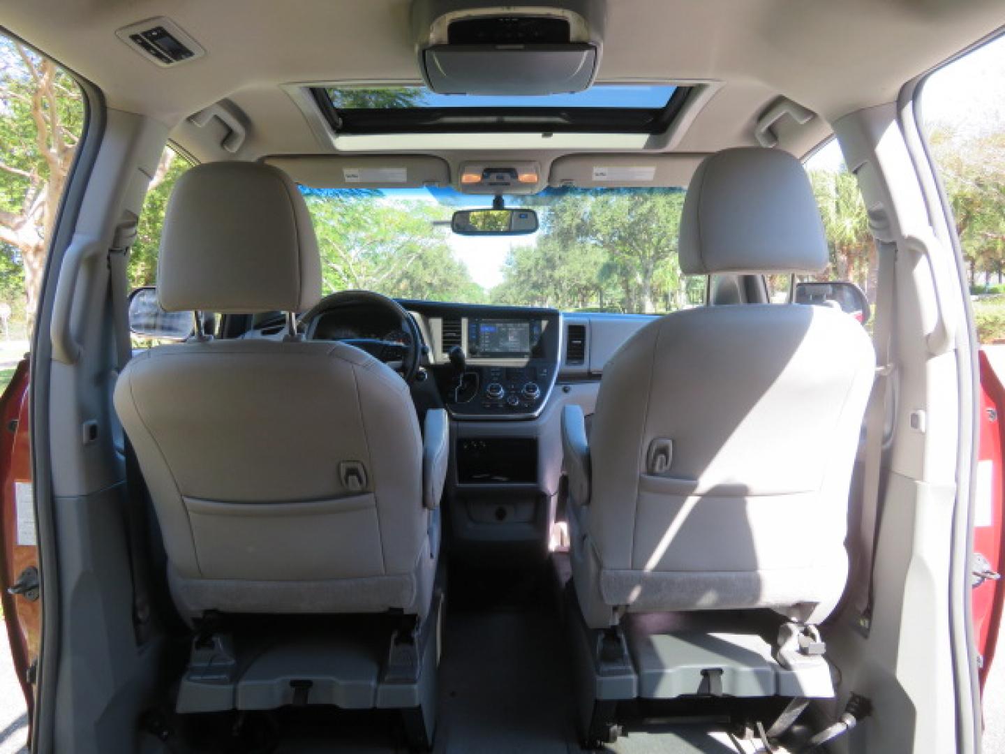 2017 Toyota Sienna Limited Premium 7-Passenger (5TDYZ3DC6HS) with an 3.5L V6 EFI DOHC 24V engine, 8A transmission, located at 4301 Oak Circle #19, Boca Raton, FL, 33431, (954) 561-2499, 26.388861, -80.084038 - You are looking at a Gorgeous 2017 Toyota Sienna XLE VMI Summit Handicap Wheelchair Conversion Van with Power Side Entry Foldout Ramp, Q-Straint Tie Down System with Retractors, Rear Entertainment Flat Screen TV, Back Up Camera, Quick Release Front Seats, Alloy Wheels, Dual Power Side Entry Doors, H - Photo#49