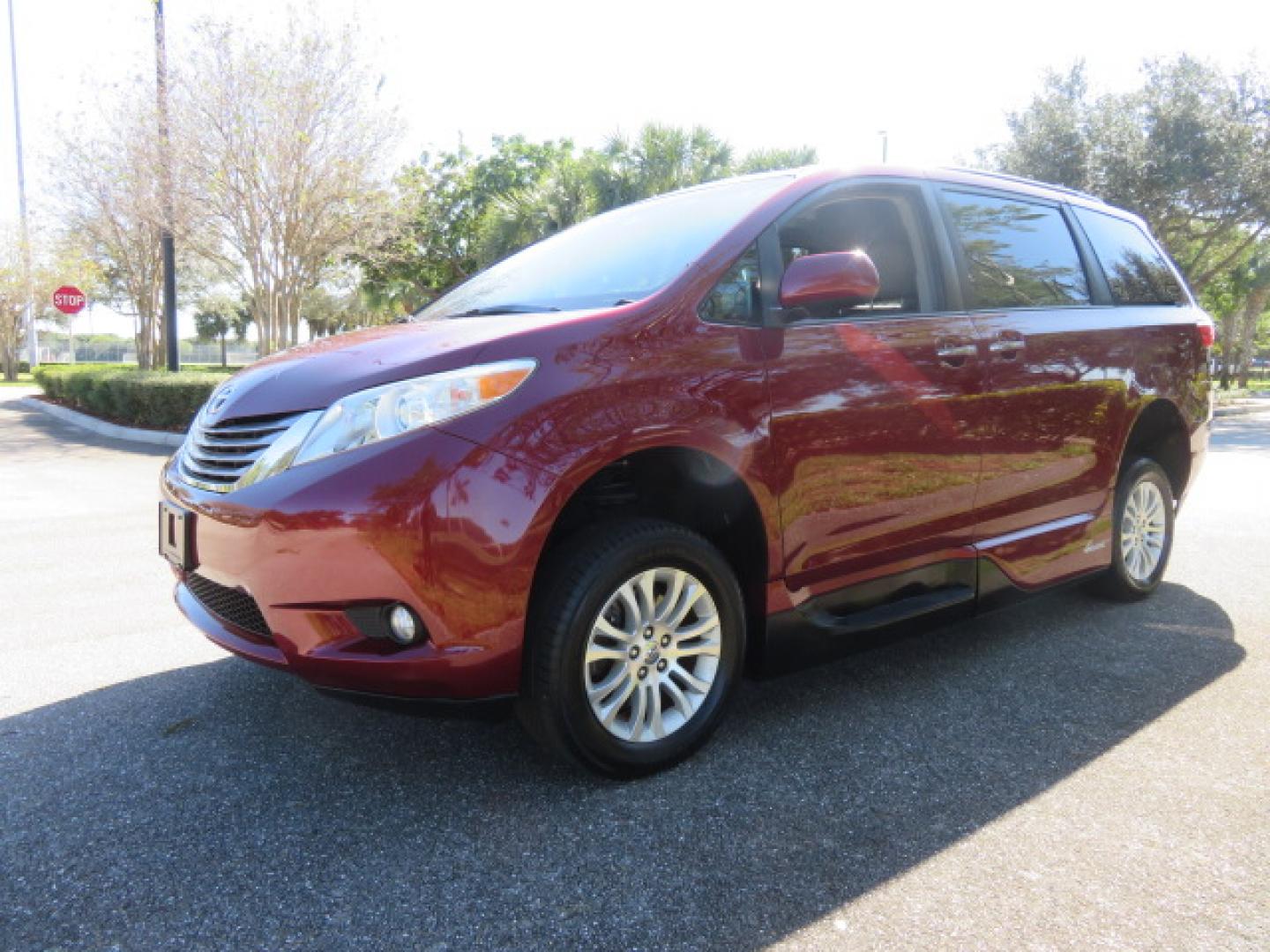 2017 Toyota Sienna Limited Premium 7-Passenger (5TDYZ3DC6HS) with an 3.5L V6 EFI DOHC 24V engine, 8A transmission, located at 4301 Oak Circle #19, Boca Raton, FL, 33431, (954) 561-2499, 26.388861, -80.084038 - You are looking at a Gorgeous 2017 Toyota Sienna XLE VMI Summit Handicap Wheelchair Conversion Van with Power Side Entry Foldout Ramp, Q-Straint Tie Down System with Retractors, Rear Entertainment Flat Screen TV, Back Up Camera, Quick Release Front Seats, Alloy Wheels, Dual Power Side Entry Doors, H - Photo#12