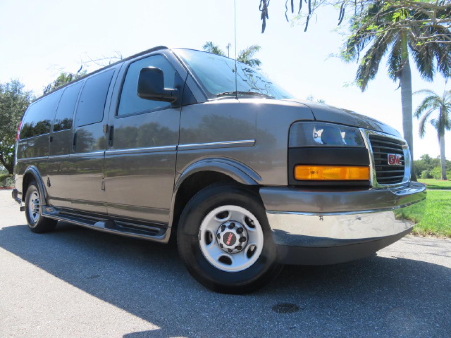 2021 Bronze Mist /Beige GMC Savana LS 2500 (1GJW7EF73M1) with an 6.6L V8 OHV 16V engine, 6A transmission, located at 4301 Oak Circle #19, Boca Raton, FL, 33431, (954) 561-2499, 26.388472, -80.084045 - Photo#3