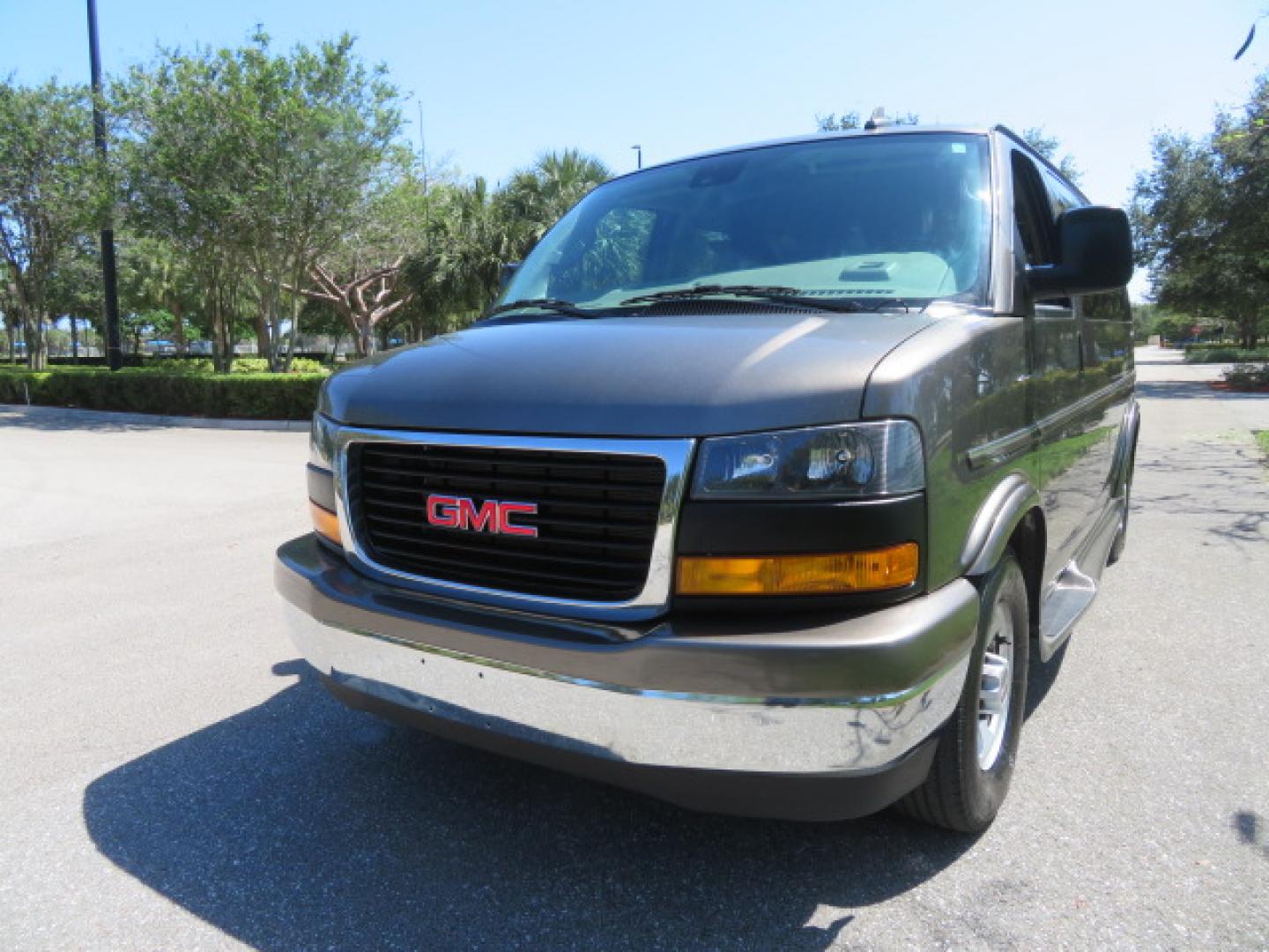 2021 Bronze Mist /Beige GMC Savana LS 2500 (1GJW7EF73M1) with an 6.6L V8 OHV 16V engine, 6A transmission, located at 4301 Oak Circle #19, Boca Raton, FL, 33431, (954) 561-2499, 26.388472, -80.084045 - Photo#9