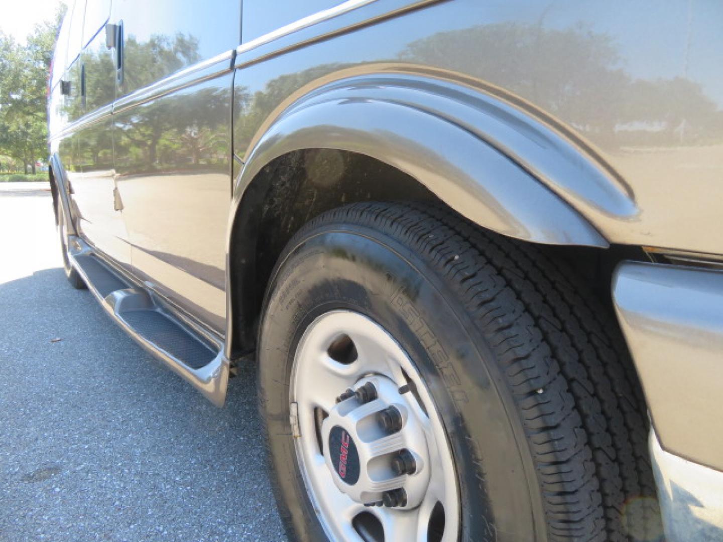 2021 Bronze Mist /Beige GMC Savana LS 2500 (1GJW7EF73M1) with an 6.6L V8 OHV 16V engine, 6A transmission, located at 4301 Oak Circle #19, Boca Raton, FL, 33431, (954) 561-2499, 26.388472, -80.084045 - Photo#36