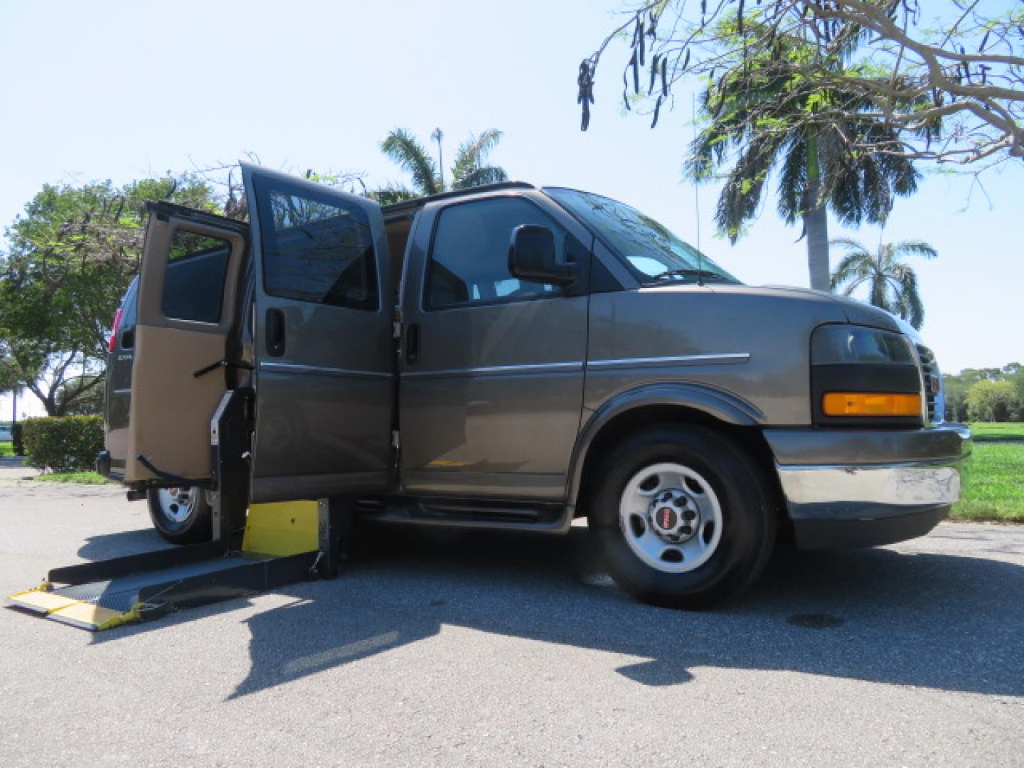 2021 Bronze Mist /Beige GMC Savana LS 2500 (1GJW7EF73M1) with an 6.6L V8 OHV 16V engine, 6A transmission, located at 4301 Oak Circle #19, Boca Raton, FL, 33431, (954) 561-2499, 26.388472, -80.084045 - Photo#47