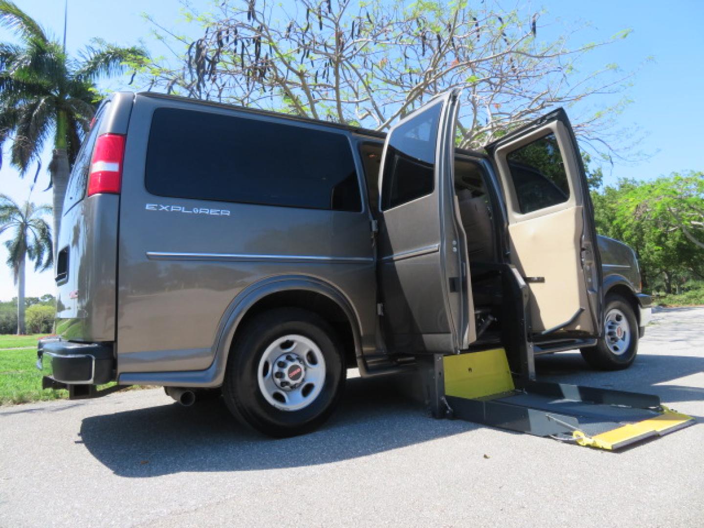 2021 Bronze Mist /Beige GMC Savana LS 2500 (1GJW7EF73M1) with an 6.6L V8 OHV 16V engine, 6A transmission, located at 4301 Oak Circle #19, Boca Raton, FL, 33431, (954) 561-2499, 26.388472, -80.084045 - Photo#51