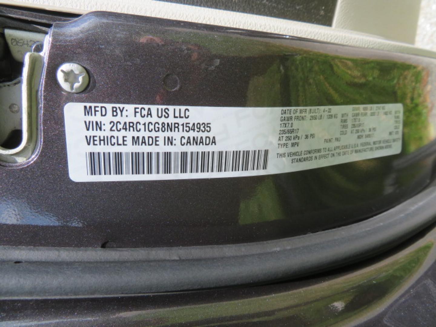 2022 /Black Chrysler Voyager LX (2C4RC1CG8NR) with an 3.6L V6 DOHC 24V engine, 9A transmission, located at 4301 Oak Circle #19, Boca Raton, FL, 33431, (954) 561-2499, 26.388472, -80.084045 - https://youtu.be/Tc_bEcSXyPo - Photo#68