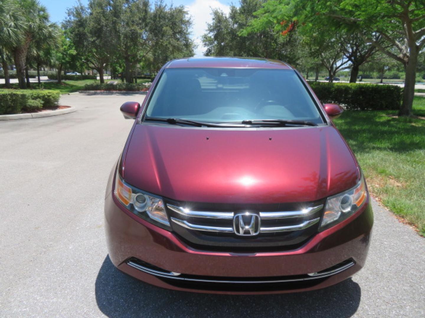2016 Red /Beige Honda Odyssey EX-L (5FNRL5H62GB) with an 3.5L V6 SOHC 24V engine, 6A transmission, located at 4301 Oak Circle #19, Boca Raton, FL, 33431, (954) 561-2499, 26.388472, -80.084045 - 2016 Honda Odyssey EXL with Navigation with 29K Original Miles Braunability Handicap Wheelchair Conversion Van Rear Entry Conversion. Gorgeous Low Mileage Florida Van Fully Loaded With Every Option Including: Remote Keyless Entry, Push Button Start, Beautiful Beige Leather Interior, Tech Package, Na - Photo#26