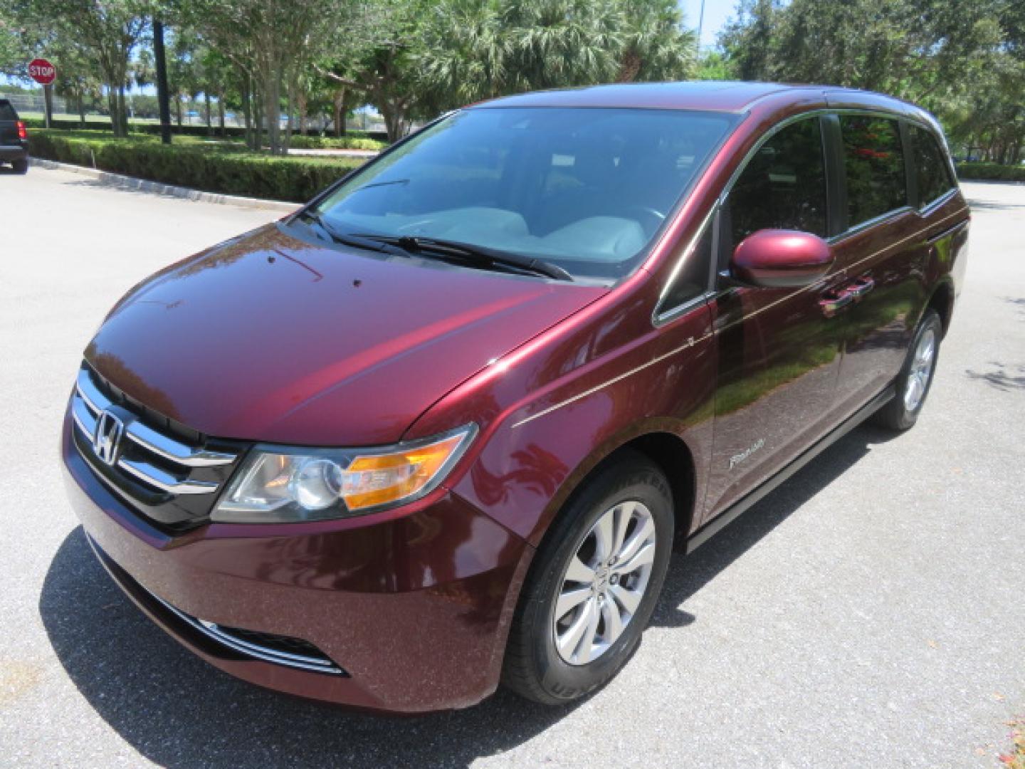 2016 Red /Beige Honda Odyssey EX-L (5FNRL5H62GB) with an 3.5L V6 SOHC 24V engine, 6A transmission, located at 4301 Oak Circle #19, Boca Raton, FL, 33431, (954) 561-2499, 26.388472, -80.084045 - 2016 Honda Odyssey EXL with Navigation with 29K Original Miles Braunability Handicap Wheelchair Conversion Van Rear Entry Conversion. Gorgeous Low Mileage Florida Van Fully Loaded With Every Option Including: Remote Keyless Entry, Push Button Start, Beautiful Beige Leather Interior, Tech Package, Na - Photo#27