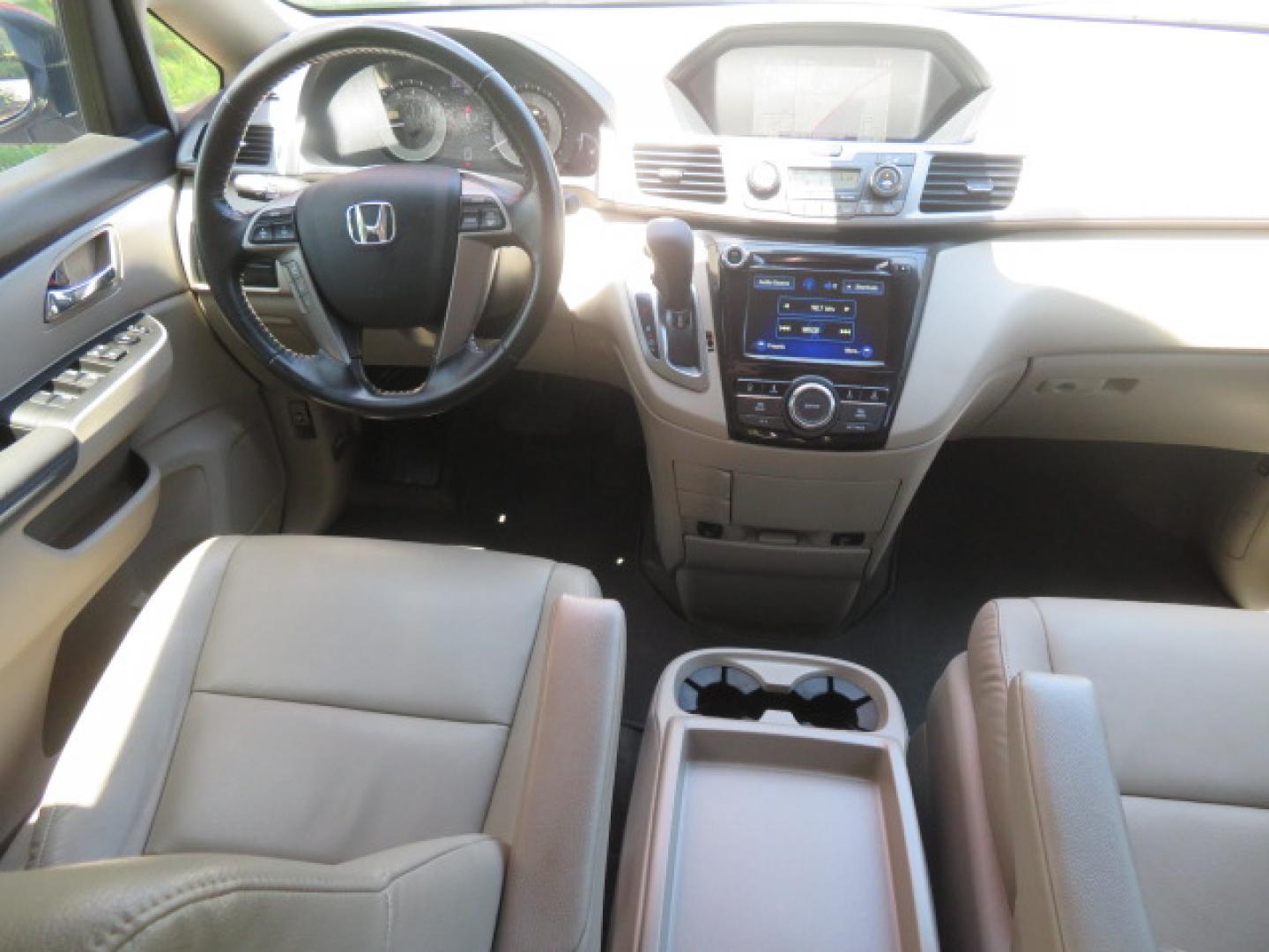 2016 Red /Beige Honda Odyssey EX-L (5FNRL5H62GB) with an 3.5L V6 SOHC 24V engine, 6A transmission, located at 4301 Oak Circle #19, Boca Raton, FL, 33431, (954) 561-2499, 26.388472, -80.084045 - 2016 Honda Odyssey EXL with Navigation with 29K Original Miles Braunability Handicap Wheelchair Conversion Van Rear Entry Conversion. Gorgeous Low Mileage Florida Van Fully Loaded With Every Option Including: Remote Keyless Entry, Push Button Start, Beautiful Beige Leather Interior, Tech Package, Na - Photo#60
