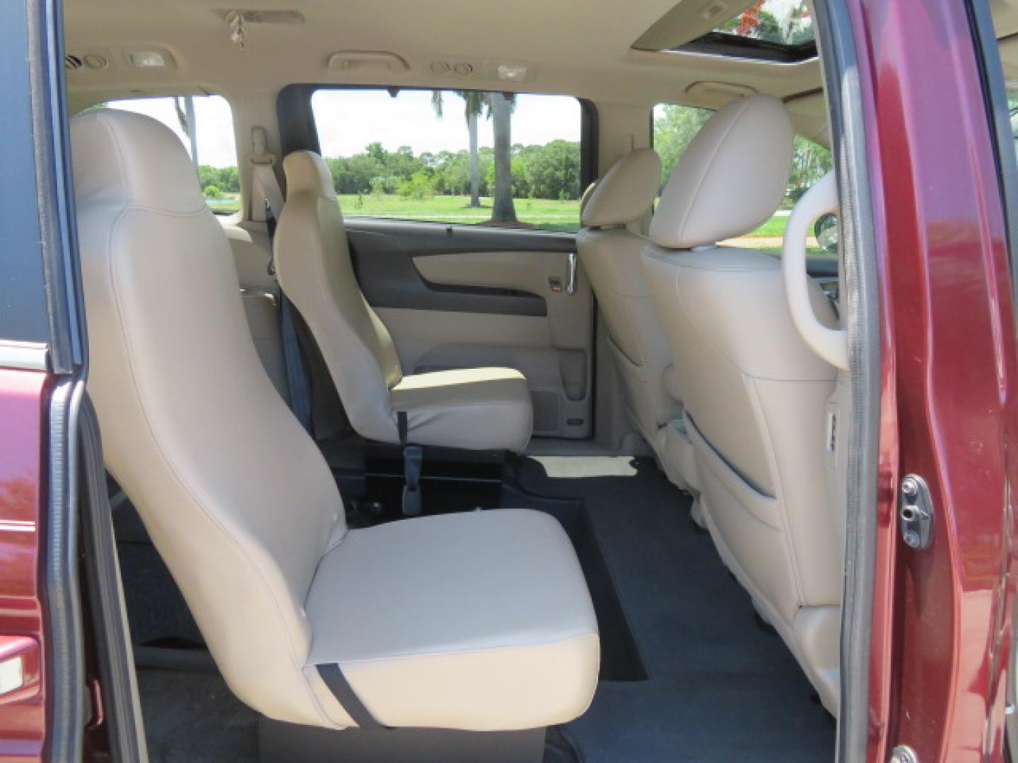 2016 Red /Beige Honda Odyssey EX-L (5FNRL5H62GB) with an 3.5L V6 SOHC 24V engine, 6A transmission, located at 4301 Oak Circle #19, Boca Raton, FL, 33431, (954) 561-2499, 26.388472, -80.084045 - 2016 Honda Odyssey EXL with Navigation with 29K Original Miles Braunability Handicap Wheelchair Conversion Van Rear Entry Conversion. Gorgeous Low Mileage Florida Van Fully Loaded With Every Option Including: Remote Keyless Entry, Push Button Start, Beautiful Beige Leather Interior, Tech Package, Na - Photo#74