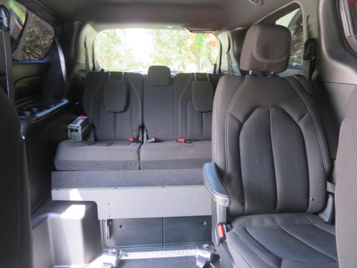 2021 Ceramic Gray /Black Chrysler Pacifica Touring Plus (2C4RC1FG3MR) with an 3.6L V6 DOHC 24V engine, 9A transmission, located at 4301 Oak Circle #19, Boca Raton, FL, 33431, (954) 561-2499, 26.388472, -80.084045 - You are looking at a Gorgeous 2021 Chrysler Pacifica Touring S Sport RollX Power In Floor Side Entry Handicap Wheelchair Conversion Van with Super Low 39K Original Miles, Exterior Color: Ceramic Gray Clear–Coat Exterior Paint Interior Color: Black / Black / Black Interior Colors Interior: Premium - Photo#45