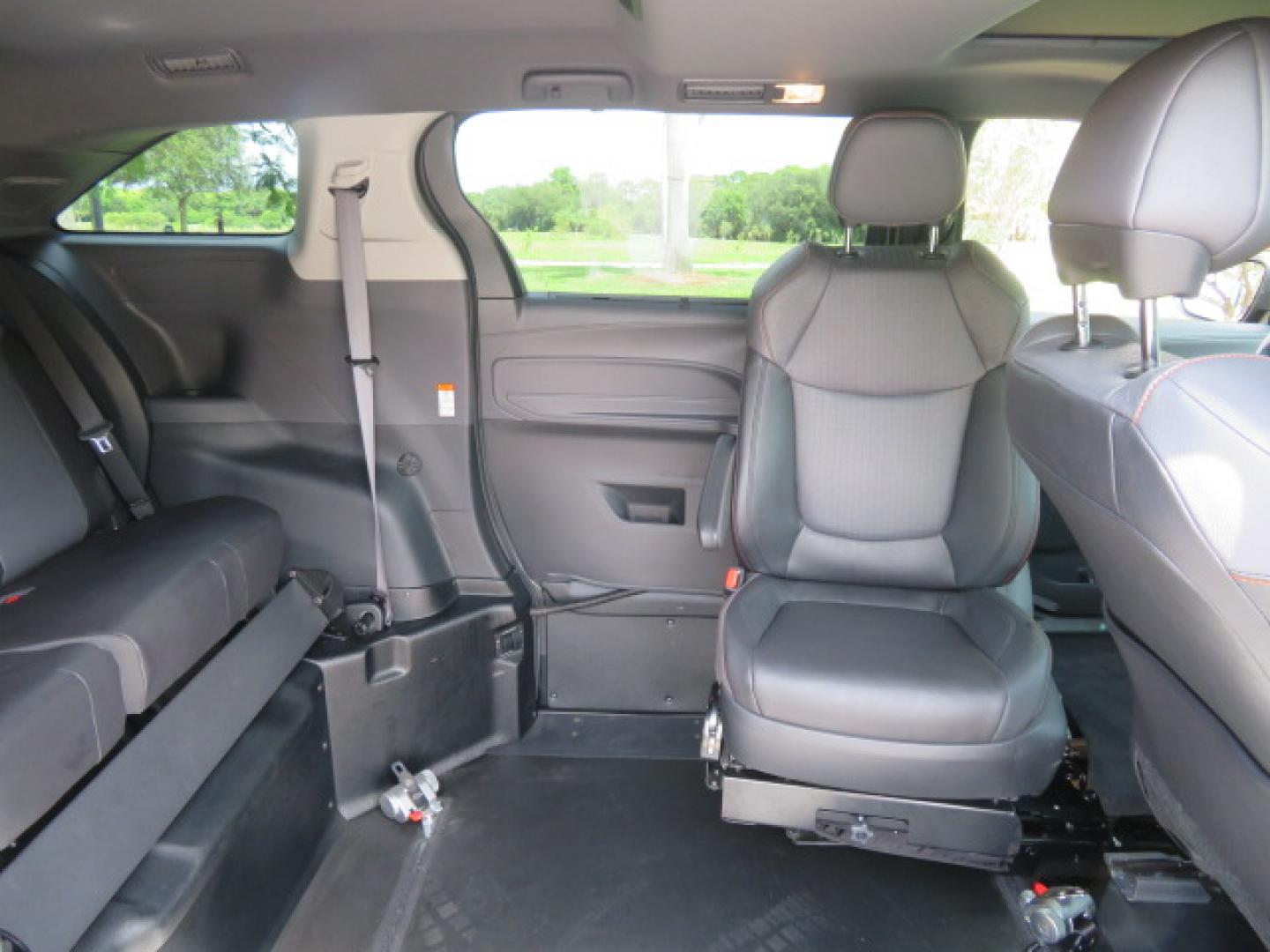 2024 Black /Black Toyota Sienna XSE 7-Passenger (5TDDRKEC4RS) with an 2.5L L4 DOHC 16V HYBRID engine, CVT transmission, located at 4301 Oak Circle #19, Boca Raton, FL, 33431, (954) 561-2499, 26.388472, -80.084045 - You are looking at a stunning 2024 Toyota Sienna XSE Sport Handicap Wheelchair Conversion Van Braunability XT with 14K Miles with Transfer and Hand Controls. Beautiful Black on Black Color Combo with Side Entry Braun Conversion. Clean Carfax, Clean Autocheck, and Clean Title. No issues and No Storie - Photo#44