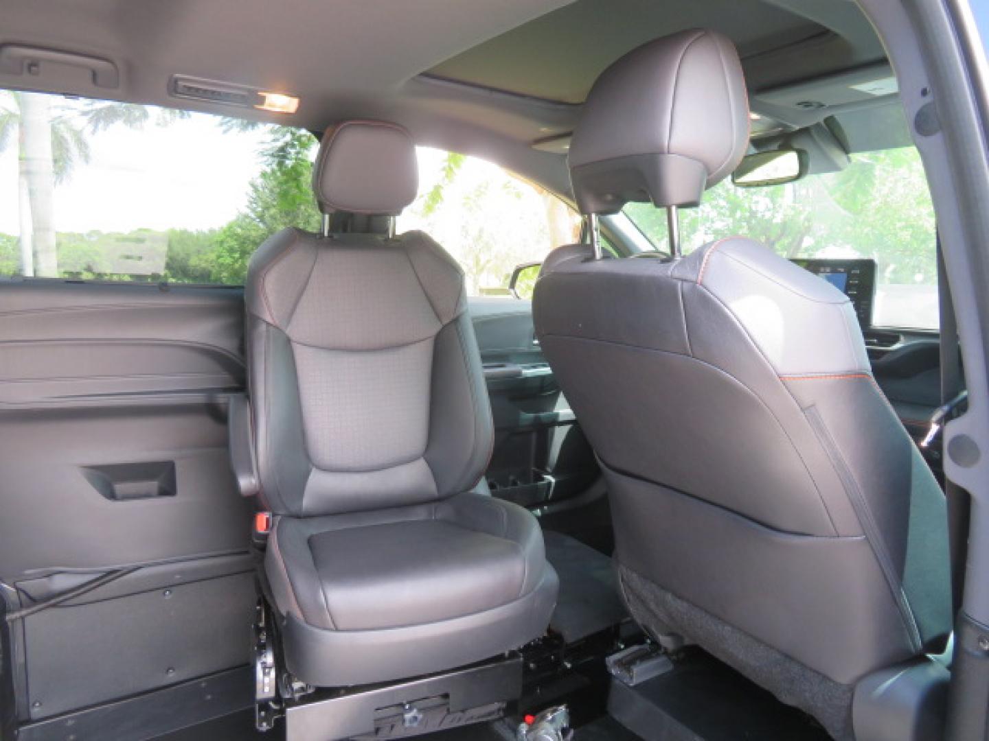 2024 Black /Black Toyota Sienna XSE 7-Passenger (5TDDRKEC4RS) with an 2.5L L4 DOHC 16V HYBRID engine, CVT transmission, located at 4301 Oak Circle #19, Boca Raton, FL, 33431, (954) 561-2499, 26.388472, -80.084045 - You are looking at a stunning 2024 Toyota Sienna XSE Sport Handicap Wheelchair Conversion Van Braunability XT with 14K Miles with Transfer and Hand Controls. Beautiful Black on Black Color Combo with Side Entry Braun Conversion. Clean Carfax, Clean Autocheck, and Clean Title. No issues and No Storie - Photo#45