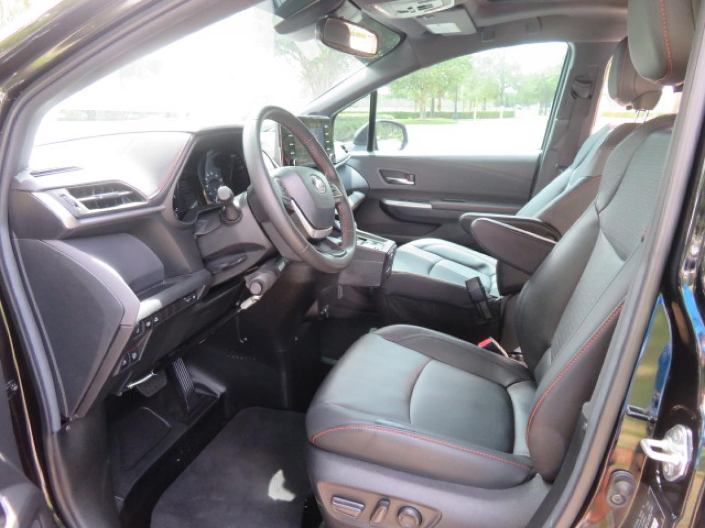 2024 Black /Black Toyota Sienna XSE 7-Passenger (5TDDRKEC4RS) with an 2.5L L4 DOHC 16V HYBRID engine, CVT transmission, located at 4301 Oak Circle #19, Boca Raton, FL, 33431, (954) 561-2499, 26.388472, -80.084045 - You are looking at a stunning 2024 Toyota Sienna XSE Sport Handicap Wheelchair Conversion Van Braunability XT with 14K Miles with Transfer and Hand Controls. Beautiful Black on Black Color Combo with Side Entry Braun Conversion. Clean Carfax, Clean Autocheck, and Clean Title. No issues and No Storie - Photo#74
