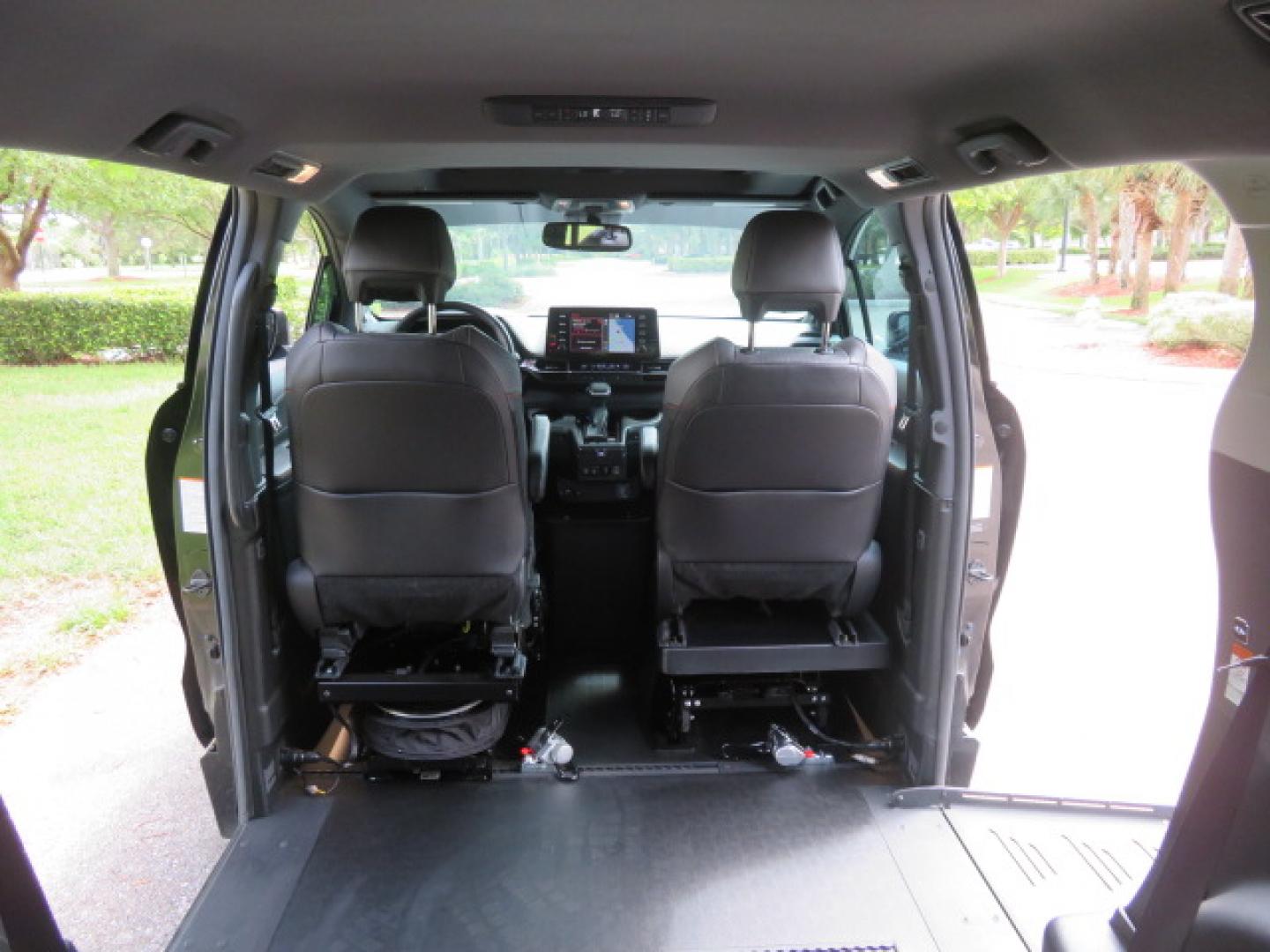 2024 Black /Black Toyota Sienna XSE 7-Passenger (5TDDRKEC4RS) with an 2.5L L4 DOHC 16V HYBRID engine, CVT transmission, located at 4301 Oak Circle #19, Boca Raton, FL, 33431, (954) 561-2499, 26.388472, -80.084045 - You are looking at a stunning 2024 Toyota Sienna XSE Sport Handicap Wheelchair Conversion Van Braunability XT with 14K Miles with Transfer and Hand Controls. Beautiful Black on Black Color Combo with Side Entry Braun Conversion. Clean Carfax, Clean Autocheck, and Clean Title. No issues and No Storie - Photo#84