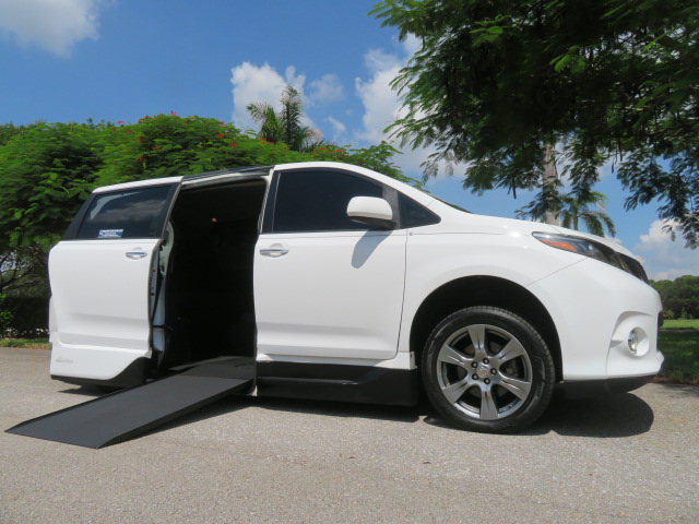 photo of 2017 Toyota Sienna SE 8-Passenger Handicap Wheelchair Conversion Van VMI IN Floor 42K Original Miles