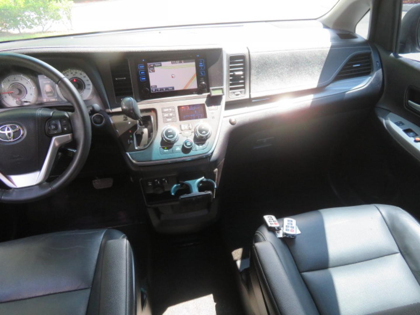 2017 White /Black Toyota Sienna SE 8-Passenger (5TDXZ3DC3HS) with an 3.5L V6 EFI DOHC 24V engine, 8A transmission, located at 4301 Oak Circle #19, Boca Raton, FL, 33431, (954) 561-2499, 26.388472, -80.084045 - You are looking at Gorgeous Low Mileage 2017 Toyota Sienna SE Sport Handicap Van Wheelchair Van VMI Conversion Van with 42K Original Miles, Power Side Entry Ramp with Kneeling Van Function, Q Straint Tie Down System. Quick Release Front Seats, Floor with L Tracks, Black Leather Interior, Premium Sou - Photo#50