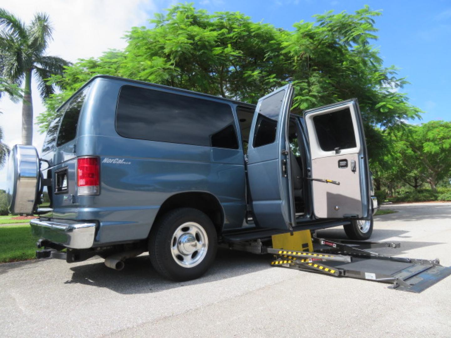 2013 Ford E-Series Wagon E-150 XLT (1FMNE1BL5DD) with an 5.4L V8 SOHC 16V FFV engine, 4-Speed Automatic transmission, located at 4301 Oak Circle #19, Boca Raton, FL, 33431, (954) 561-2499, 26.388472, -80.084045 - You are looking at a Stunning 2013 Ford Econoline XLT NorCal Plus Handicap Wheelchair Conversion Van with 42K Original Miles, 6 Inch Fully Lowered Floor, Remote Control Power Side Entry Doors, In Floor Tie Down System, Quick Release Front Seat, Braun UVL Power Side Entry Wheelchair Lift, EZ Lock, Pa - Photo#2