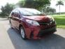 2020 Red /Gray Toyota Sienna LE 8-Passenger (5TDKZ3DC9LS) with an 3.5L V6 EFI DOHC 24V engine, 8A transmission, located at 4301 Oak Circle #19, Boca Raton, FL, 33431, (954) 561-2499, 26.388472, -80.084045 - Photo#8