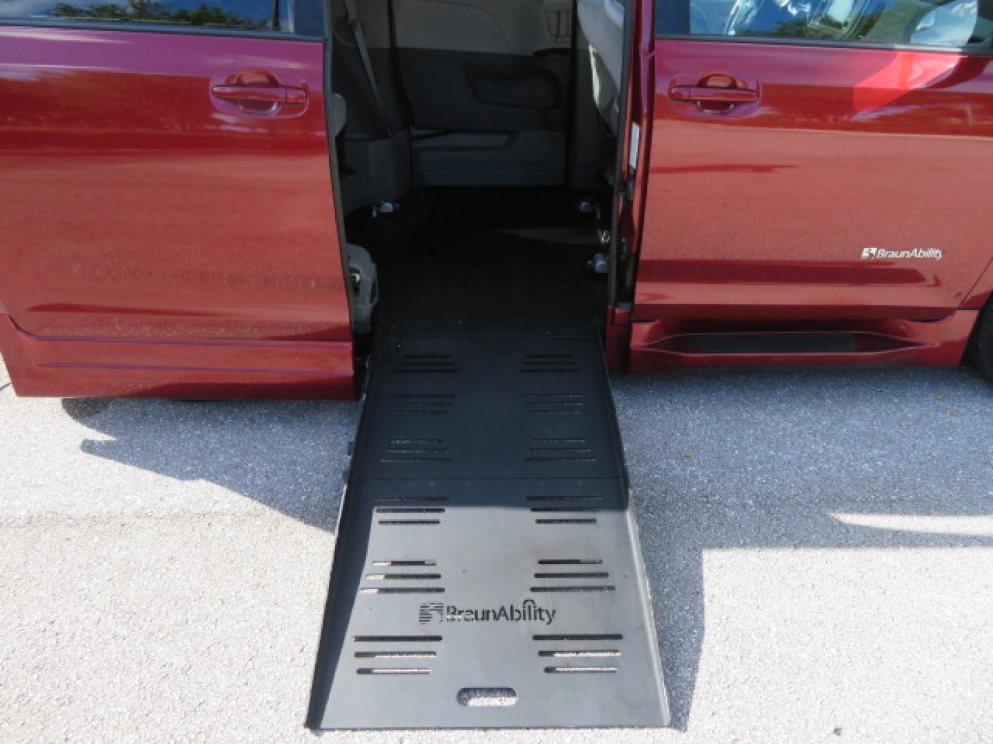 2020 Red /Gray Toyota Sienna LE 8-Passenger (5TDKZ3DC9LS) with an 3.5L V6 EFI DOHC 24V engine, 8A transmission, located at 4301 Oak Circle #19, Boca Raton, FL, 33431, (954) 561-2499, 26.388472, -80.084045 - Photo#40