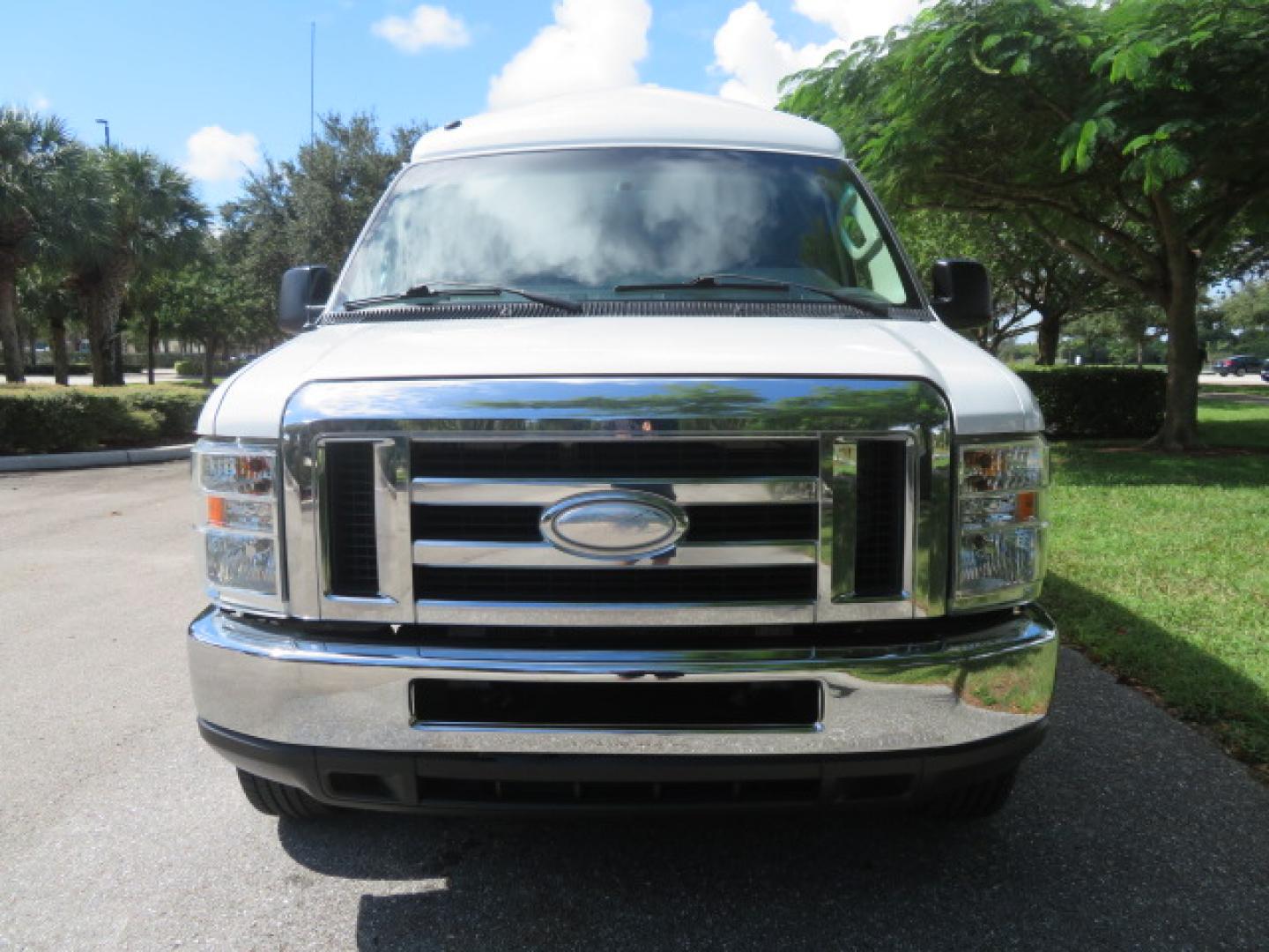 2014 White /Tan Ford E-Series Van E-150 (1FTNE1EL8ED) with an 5.4L V8 SOHC 16V FFV engine, 4-Speed Automatic transmission, located at 4301 Oak Circle #19, Boca Raton, FL, 33431, (954) 561-2499, 26.388472, -80.084045 - 2014 Ford E-Series Van E-150 Handicap Wheelchair Conversion Van 38K Original Miles Gorgeous Power Doors Transfer Seat Braun UVL - Photo#9
