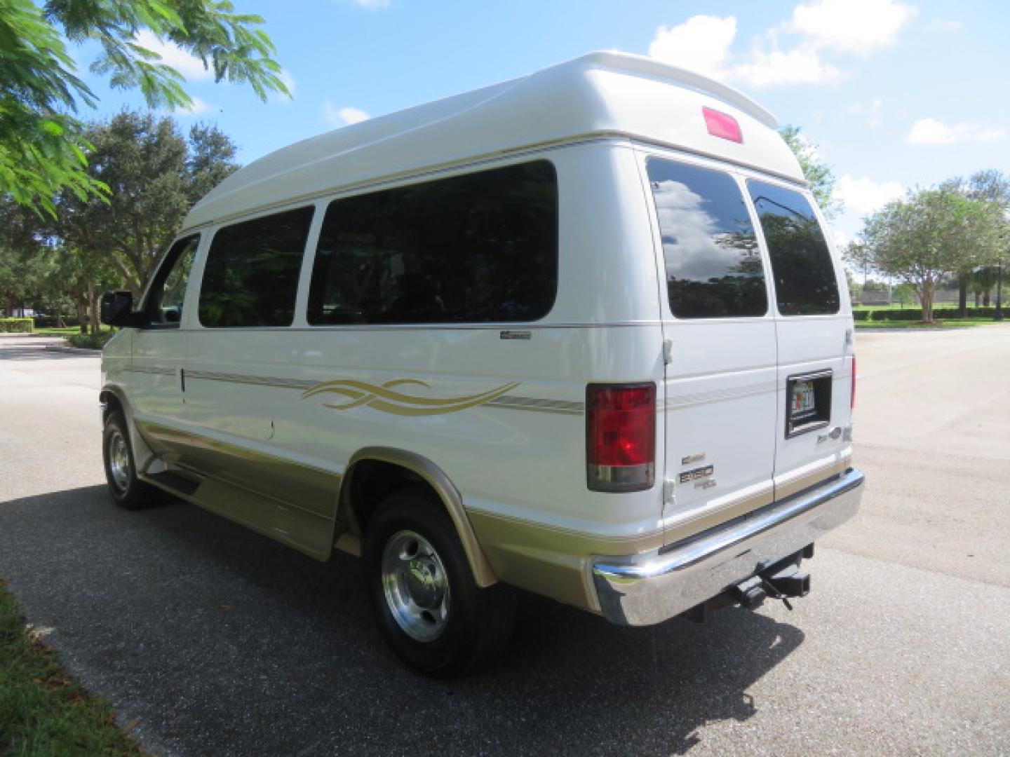 2014 White /Tan Ford E-Series Van E-150 (1FTNE1EL8ED) with an 5.4L V8 SOHC 16V FFV engine, 4-Speed Automatic transmission, located at 4301 Oak Circle #19, Boca Raton, FL, 33431, (954) 561-2499, 26.388472, -80.084045 - 2014 Ford E-Series Van E-150 Handicap Wheelchair Conversion Van 38K Original Miles Gorgeous Power Doors Transfer Seat Braun UVL - Photo#12