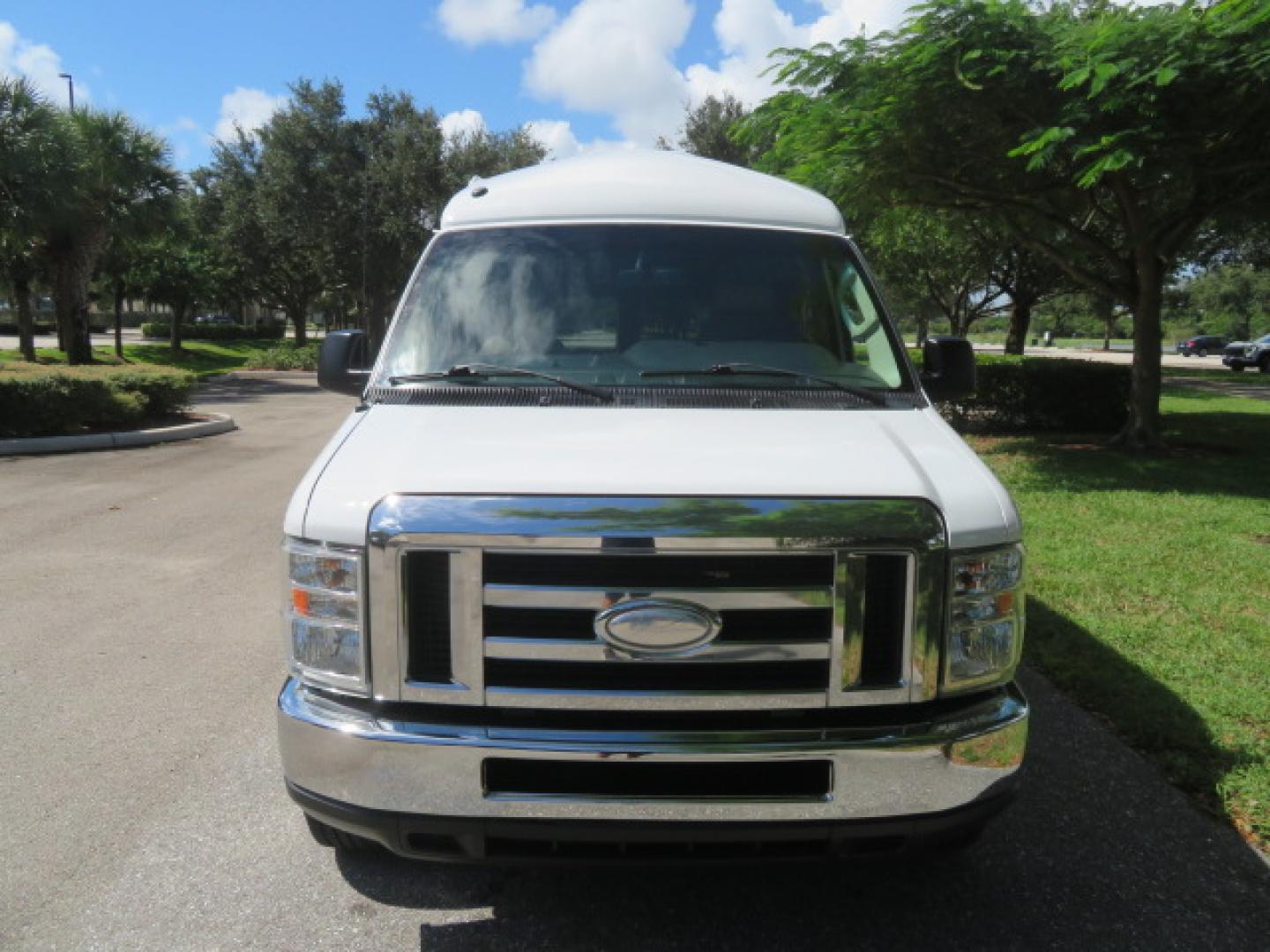 2014 White /Tan Ford E-Series Van E-150 (1FTNE1EL8ED) with an 5.4L V8 SOHC 16V FFV engine, 4-Speed Automatic transmission, located at 4301 Oak Circle #19, Boca Raton, FL, 33431, (954) 561-2499, 26.388472, -80.084045 - 2014 Ford E-Series Van E-150 Handicap Wheelchair Conversion Van 38K Original Miles Gorgeous Power Doors Transfer Seat Braun UVL - Photo#18