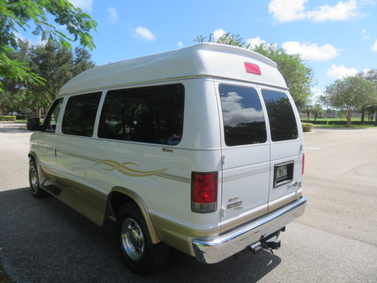 2014 White /Tan Ford E-Series Van E-150 (1FTNE1EL8ED) with an 5.4L V8 SOHC 16V FFV engine, 4-Speed Automatic transmission, located at 4301 Oak Circle #19, Boca Raton, FL, 33431, (954) 561-2499, 26.388472, -80.084045 - 2014 Ford E-Series Van E-150 Handicap Wheelchair Conversion Van 38K Original Miles Gorgeous Power Doors Transfer Seat Braun UVL - Photo#21