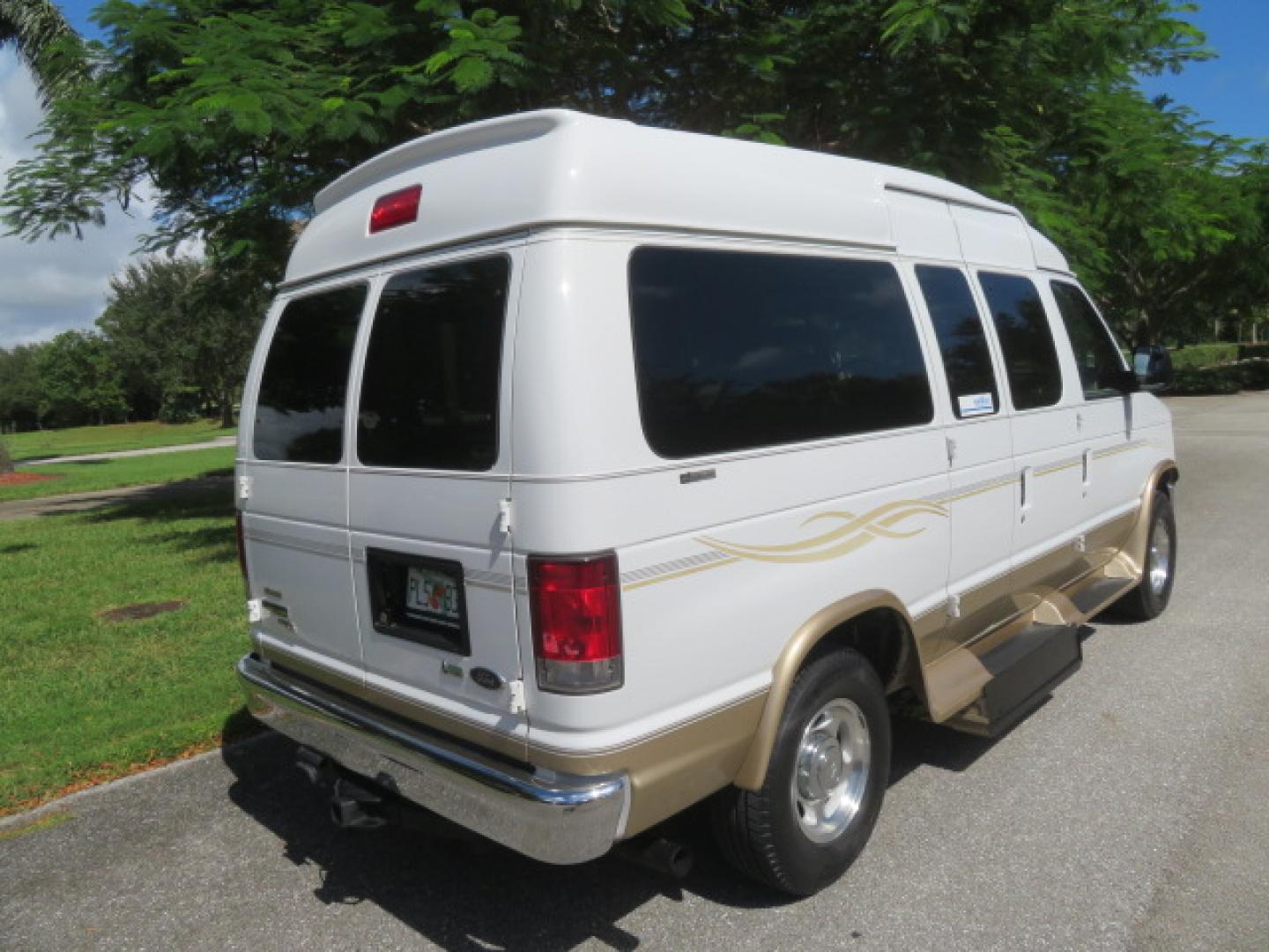 2014 White /Tan Ford E-Series Van E-150 (1FTNE1EL8ED) with an 5.4L V8 SOHC 16V FFV engine, 4-Speed Automatic transmission, located at 4301 Oak Circle #19, Boca Raton, FL, 33431, (954) 561-2499, 26.388472, -80.084045 - 2014 Ford E-Series Van E-150 Handicap Wheelchair Conversion Van 38K Original Miles Gorgeous Power Doors Transfer Seat Braun UVL - Photo#23