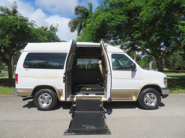 photo of 2014 Ford E-Series Van E-150 Handicap Wheelchair Conversion Van 38K Original Miles Gorgeous Power Doors Transfer Seat Braun UVL 