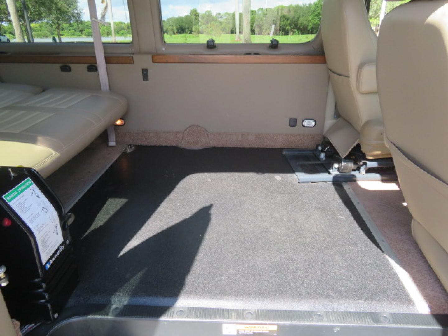 2014 White /Tan Ford E-Series Van E-150 (1FTNE1EL8ED) with an 5.4L V8 SOHC 16V FFV engine, 4-Speed Automatic transmission, located at 4301 Oak Circle #19, Boca Raton, FL, 33431, (954) 561-2499, 26.388472, -80.084045 - 2014 Ford E-Series Van E-150 Handicap Wheelchair Conversion Van 38K Original Miles Gorgeous Power Doors Transfer Seat Braun UVL - Photo#46