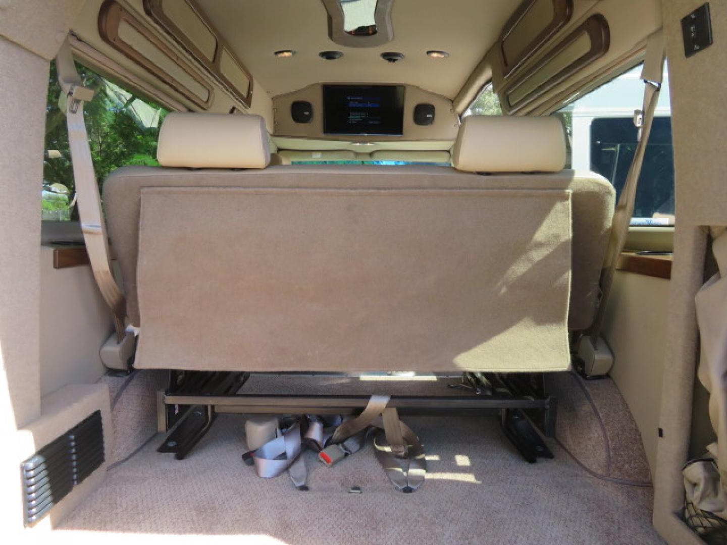 2014 White /Tan Ford E-Series Van E-150 (1FTNE1EL8ED) with an 5.4L V8 SOHC 16V FFV engine, 4-Speed Automatic transmission, located at 4301 Oak Circle #19, Boca Raton, FL, 33431, (954) 561-2499, 26.388472, -80.084045 - 2014 Ford E-Series Van E-150 Handicap Wheelchair Conversion Van 38K Original Miles Gorgeous Power Doors Transfer Seat Braun UVL - Photo#76