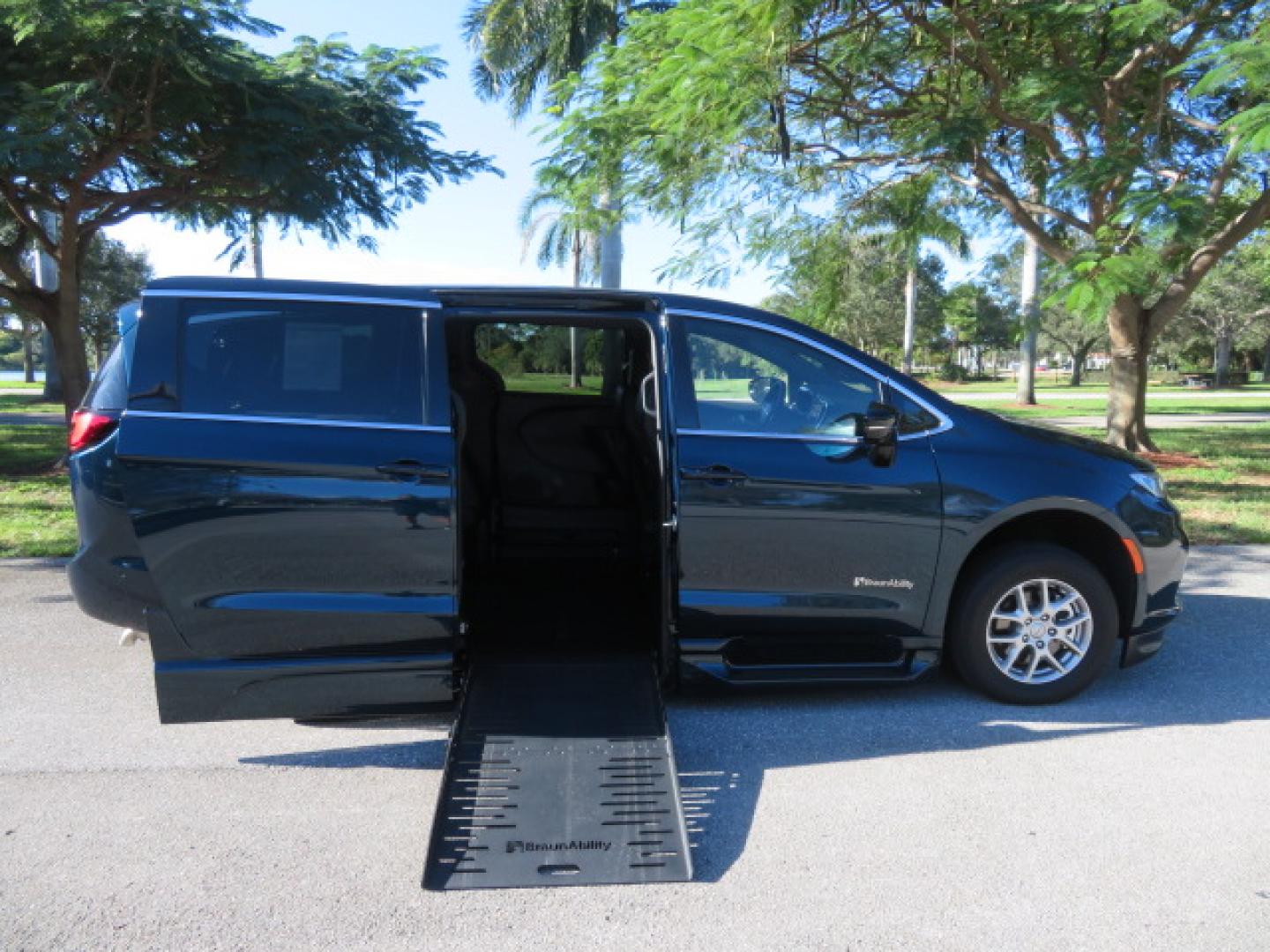 2025 Dark Blue /Black Chrysler Pacifica Select (2C4RC1BG1SR) with an 3.6L V6 DOHC 24V engine, 9A transmission, located at 4301 Oak Circle #19, Boca Raton, FL, 33431, (954) 561-2499, 26.388472, -80.084045 - 2025 CHRYSLER PACIFICA SELECT BRAUNABILITY XT HANDICAP WHEELCHAIR CONVERSION Brand New Van with a 6 Way Driver's Transfer Seat Installed. Fully Loaded. Priced way below MSRP! This is a steal! Please Call or Text us at 954-561-2499. ? Brand New BraunAbility Pacifica XT Priced to Move! ? Stop sett - Photo#53