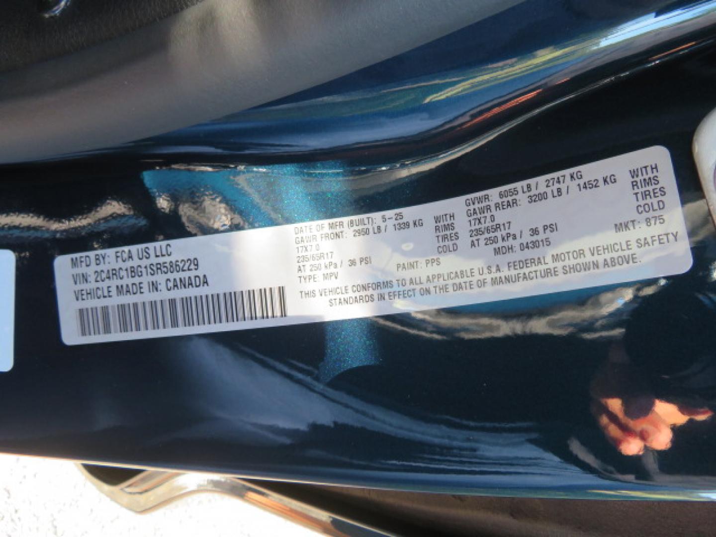 2025 Dark Blue /Black Chrysler Pacifica Select (2C4RC1BG1SR) with an 3.6L V6 DOHC 24V engine, 9A transmission, located at 4301 Oak Circle #19, Boca Raton, FL, 33431, (954) 561-2499, 26.388472, -80.084045 - 2025 CHRYSLER PACIFICA SELECT BRAUNABILITY XT HANDICAP WHEELCHAIR CONVERSION Brand New Van with a 6 Way Driver's Transfer Seat Installed. Fully Loaded. Priced way below MSRP! This is a steal! Please Call or Text us at 954-561-2499. ? Brand New BraunAbility Pacifica XT Priced to Move! ? Stop sett - Photo#86