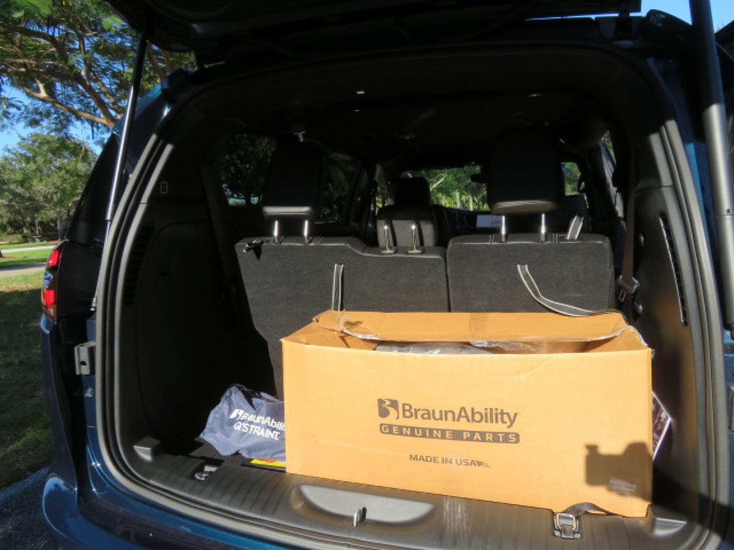 2025 Dark Blue /Black Chrysler Pacifica Select (2C4RC1BG1SR) with an 3.6L V6 DOHC 24V engine, 9A transmission, located at 4301 Oak Circle #19, Boca Raton, FL, 33431, (954) 561-2499, 26.388472, -80.084045 - 2025 CHRYSLER PACIFICA SELECT BRAUNABILITY XT HANDICAP WHEELCHAIR CONVERSION Brand New Van with a 6 Way Driver's Transfer Seat Installed. Fully Loaded. Priced way below MSRP! This is a steal! Please Call or Text us at 954-561-2499. ? Brand New BraunAbility Pacifica XT Priced to Move! ? Stop sett - Photo#96