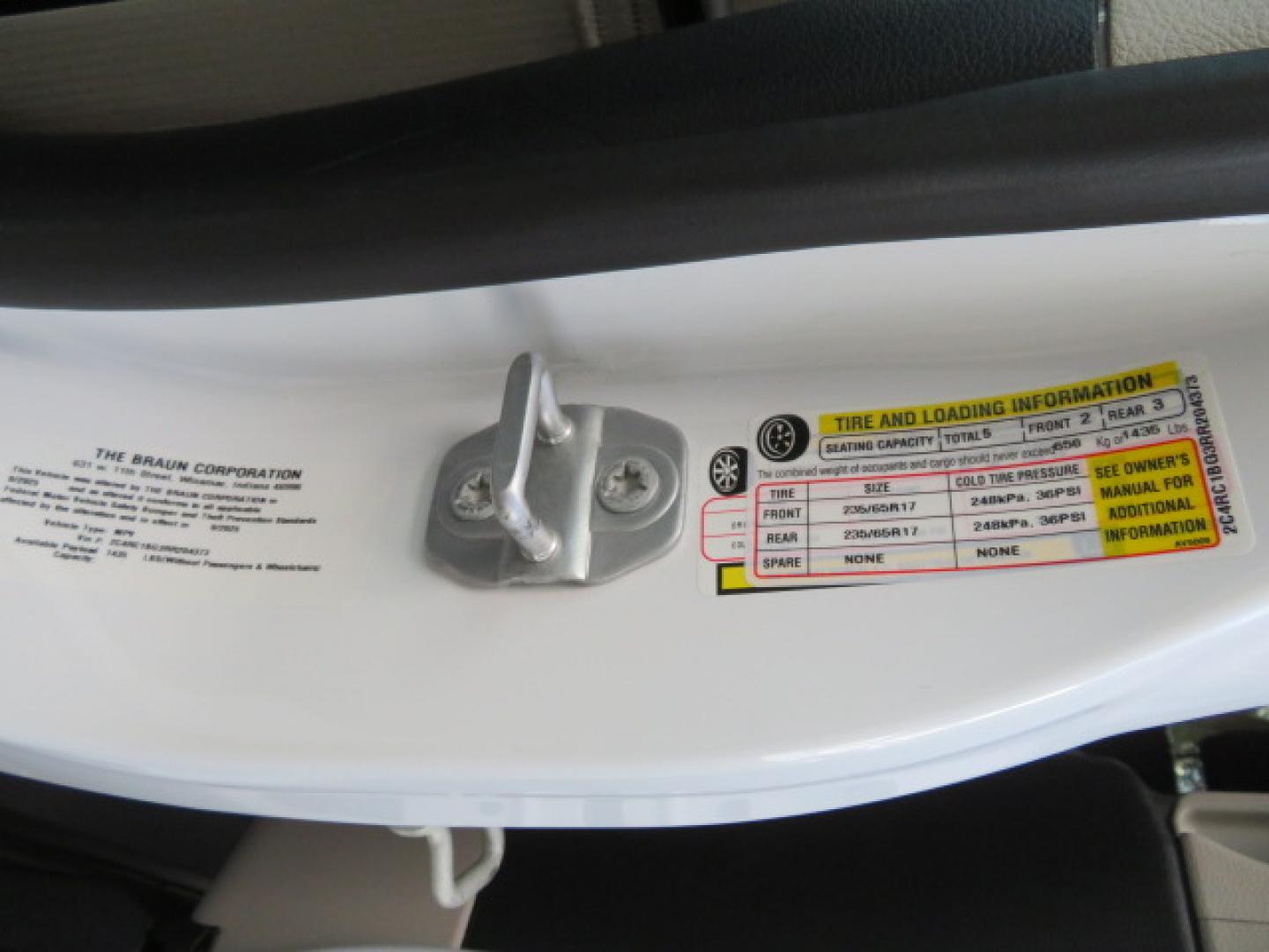 2024 White /Black Chrysler Pacifica Touring L (2C4RC1BG3RR) with an 3.6L V6 DOHC 24V engine, 9A transmission, located at 4301 Oak Circle #19, Boca Raton, FL, 33431, (954) 561-2499, 26.388472, -80.084045 - Certified Pre-Owned BraunAbility Chrysler Pacifica - Backed by a 7-Year/100K Mile Warranty! Experience the road with unmatched independence in this beautifully maintained, white Chrysler Pacifica minivan, professionally converted by BraunAbility. This vehicle isn't just pre-owned—it's Certified - Photo#63