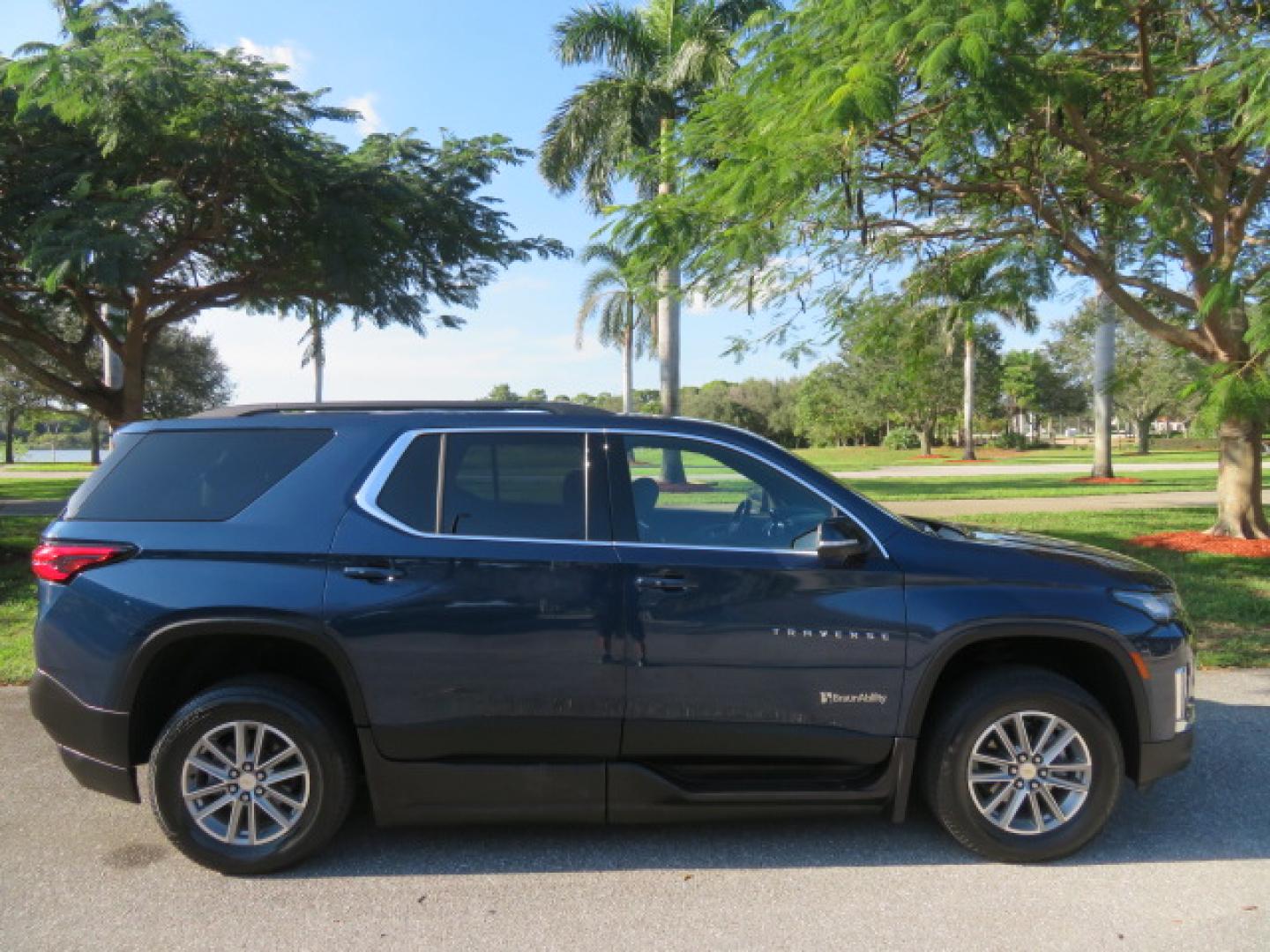 2023 Northsky Blue /Black Chevrolet Traverse LT Cloth FWD (1GNERGKWXPJ) with an 3.6L V6 DOHC 24V engine, 9A transmission, located at 4301 Oak Circle #19, Boca Raton, FL, 33431, (954) 561-2499, 26.388472, -80.084045 - ? FOR SALE: 2023 Chevy Traverse – BraunAbility Wheelchair Conversion ? Supreme Motors and Mobility Experience premium accessibility with this like-new mobility SUV featuring only 5,000 original miles! ? Vehicle Highlights: 2023 Chevrolet Traverse BraunAbility Power Side-Entry In-Floor - Photo#16