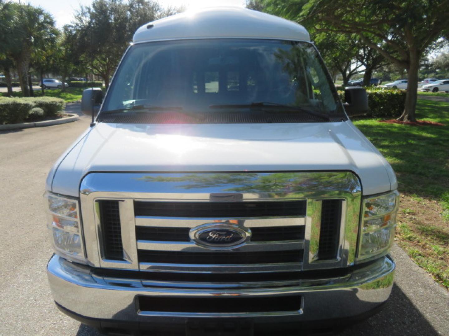 2013 White /Gray Ford E-Series Van E-150 (1FTNE1EL8DD) with an 5.4L V8 SOHC 16V FFV engine, 4-Speed Automatic transmission, located at 4301 Oak Circle #19, Boca Raton, FL, 33431, (954) 561-2499, 26.388472, -80.084045 - You are looking at a Gorgeous 2013 Ford Econoline High Top Rear Entry High Top Handicap Wheelchair Conversion van Tuscany VMI with 35K Original Miles, Ricon S Series 600LB Power Rear Entry Wheelchair Lift, , Q Straint Tie Downs Included, Room for 2 Wheelchairs, Hard Rubber Flooring, Window Shades, A - Photo#22