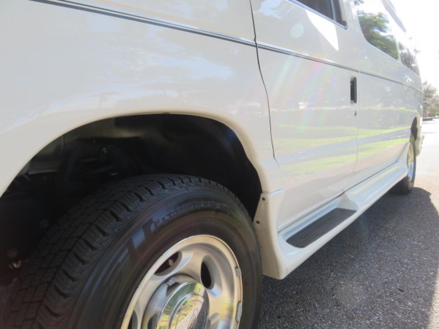 2013 White /Gray Ford E-Series Van E-150 (1FTNE1EL8DD) with an 5.4L V8 SOHC 16V FFV engine, 4-Speed Automatic transmission, located at 4301 Oak Circle #19, Boca Raton, FL, 33431, (954) 561-2499, 26.388472, -80.084045 - You are looking at a Gorgeous 2013 Ford Econoline High Top Rear Entry High Top Handicap Wheelchair Conversion van Tuscany VMI with 35K Original Miles, Ricon S Series 600LB Power Rear Entry Wheelchair Lift, , Q Straint Tie Downs Included, Room for 2 Wheelchairs, Hard Rubber Flooring, Window Shades, A - Photo#34