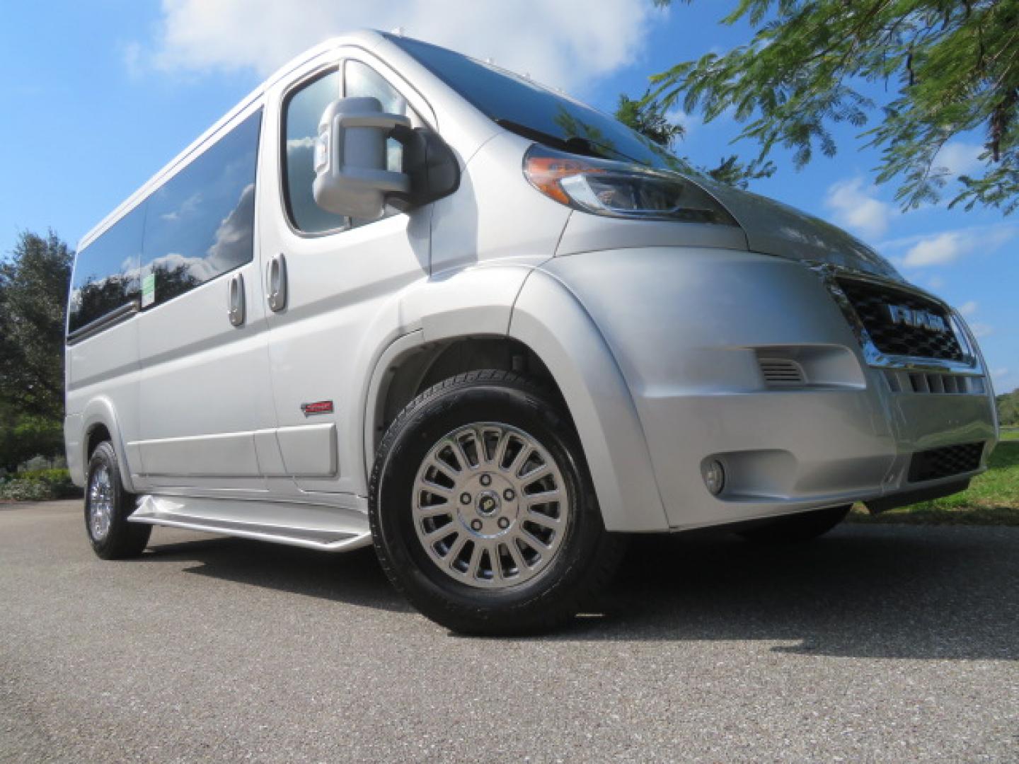 2022 Silver /Greay RAM Promaster 1500 Low Roof 136-in. WB (3C6LRVAG2NE) with an 3.6L V6 engine, 6A transmission, located at 4301 Oak Circle #19, Boca Raton, FL, 33431, (954) 561-2499, 26.388472, -80.084045 - You are looking at a Gorgeous 2022 Ram Promaster Tempest X Handicap Wheelchair Conversion Van with 12K Original Miles, Lowered Floor, Dual Side Entry Doors, Brand New 2025 750lb Braunability Wheelchair Lift, 4 Passenger Rear Power Bench Seat/Bed, Rear Sunroof, Tie Down Pods, Extra Belt, Heated Front - Photo#3